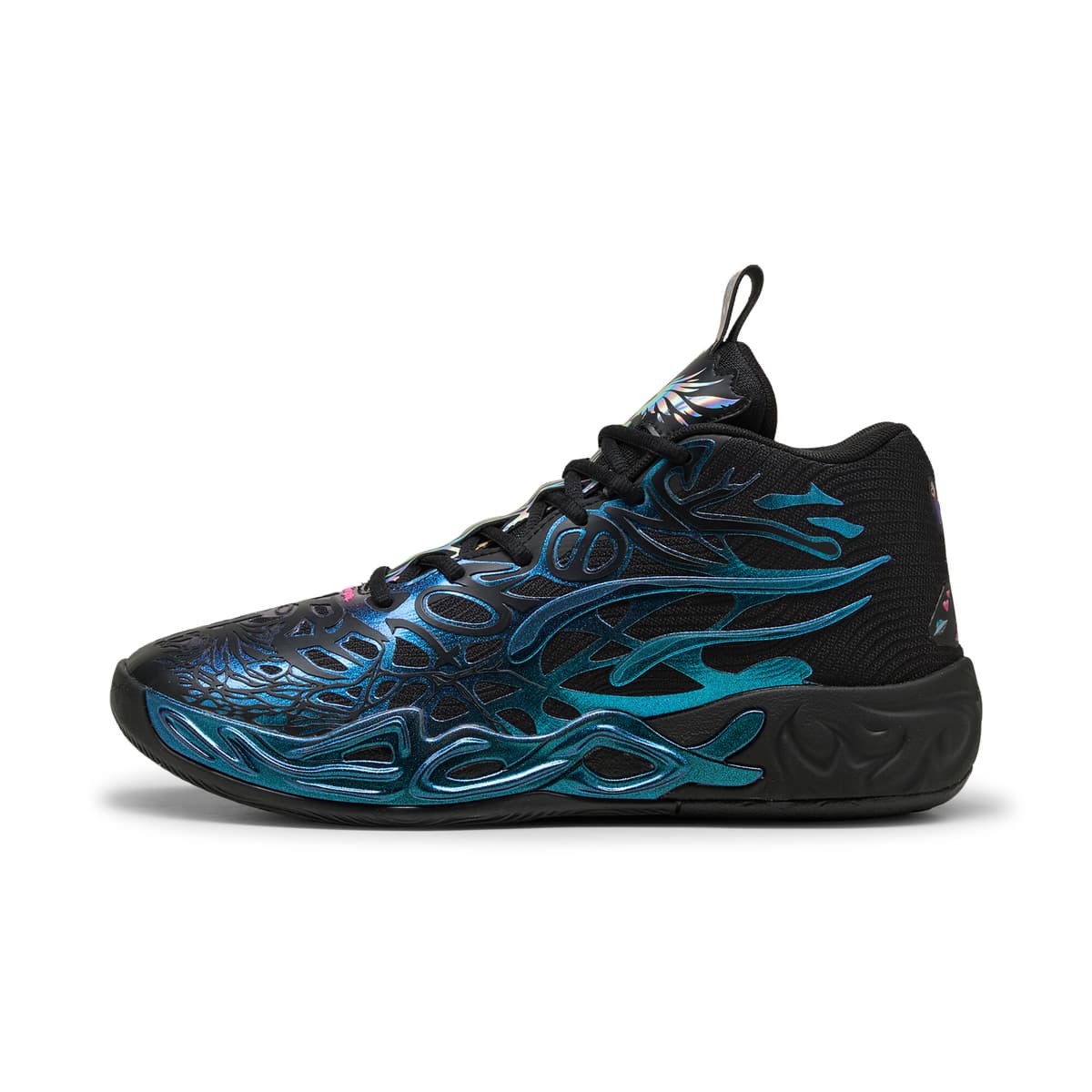 PUMA MB.04 Reflections uniseks basketbalschoenen, Zwart, Maat 44,5
