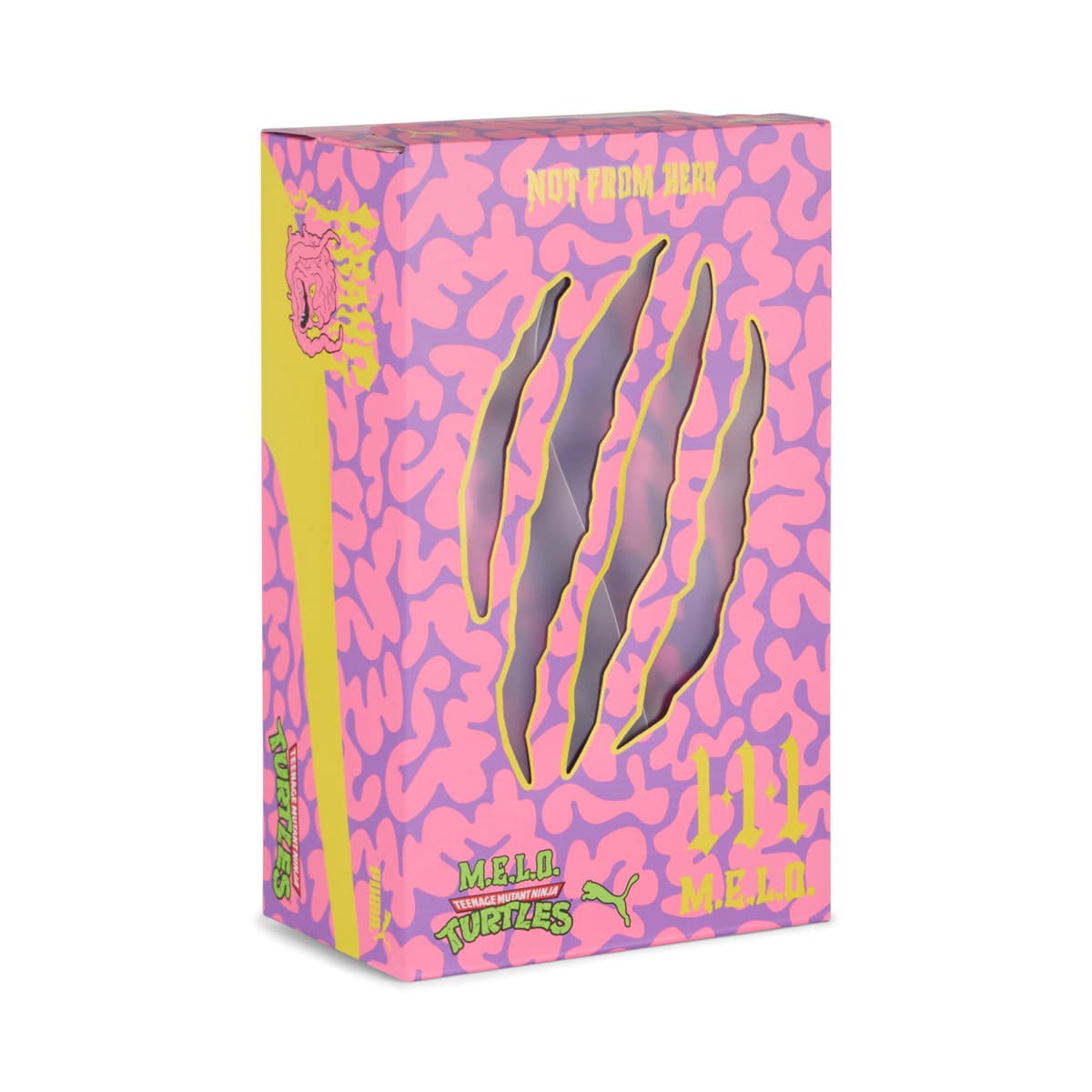 PUMA HOOPS x TNMT MB.03 Lo Krang uniseks basketbalschoenen, Roze/Geel, Maat 44,5 thumbnail 2