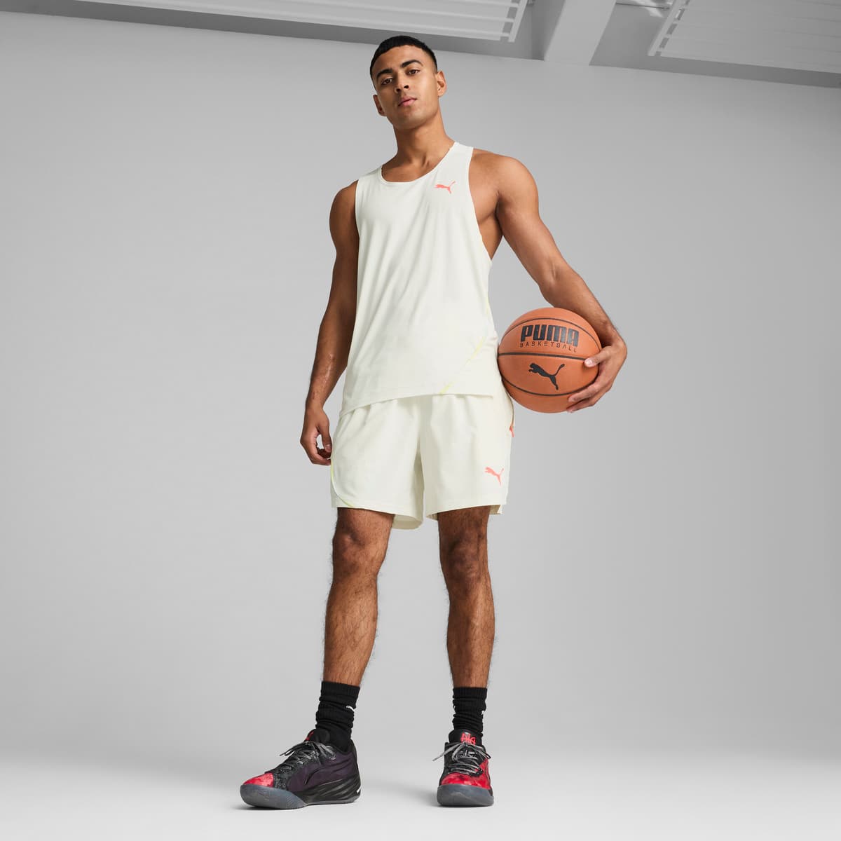 PUMA All-Pro NITROâ¢ DA uniseks basketbalschoenen, Rood, Maat 53,5 thumbnail 7