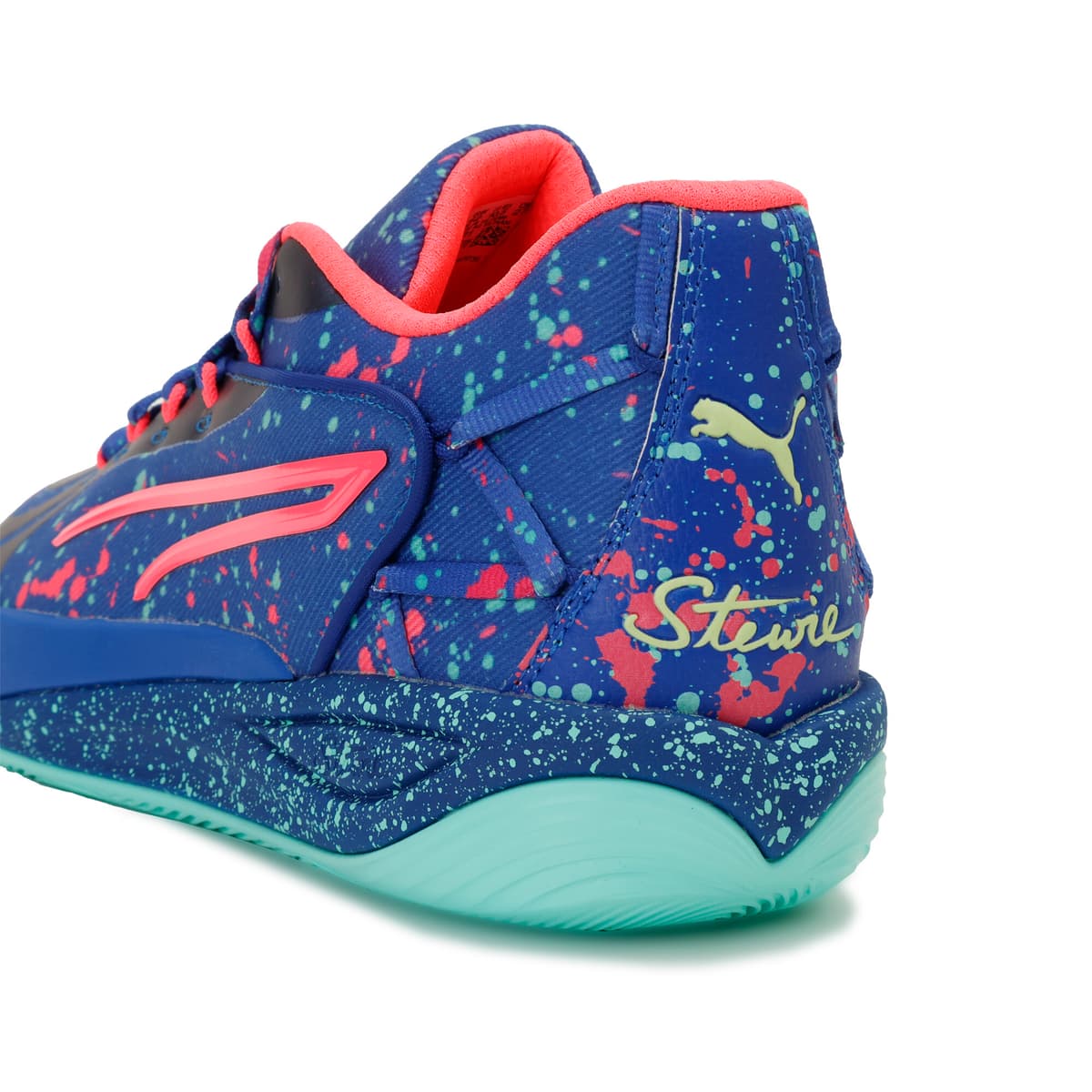 PUMA Stewie 4 Night Vision basketbalschoenen voor Dames, Blauw, Maat 37 thumbnail 5