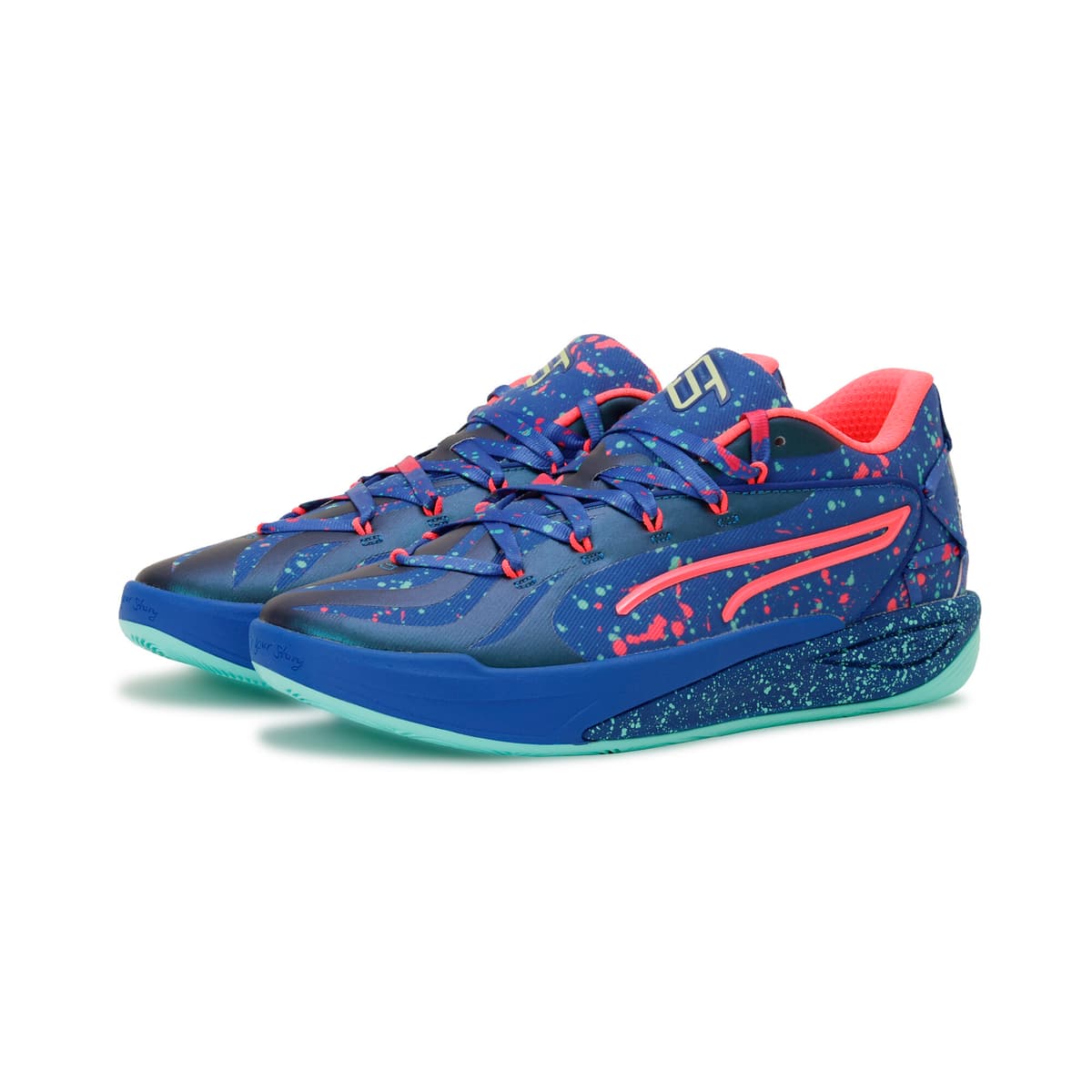 PUMA Stewie 4 Night Vision basketbalschoenen voor Dames, Blauw, Maat 37 thumbnail 6
