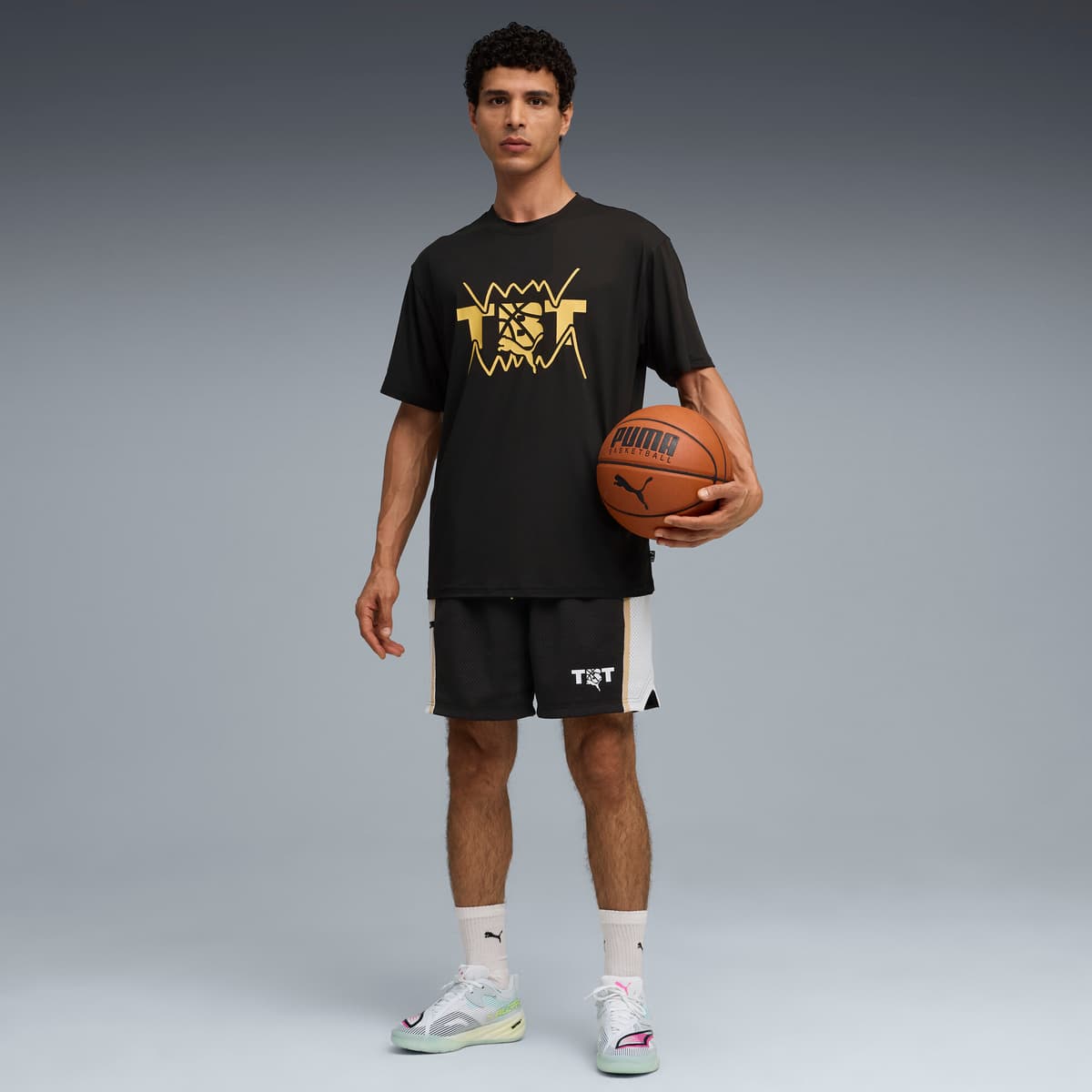 PUMA All-Pro NITROâ¢ 2 uniseks basketbalschoenen, Wit, Maat 51 thumbnail 8