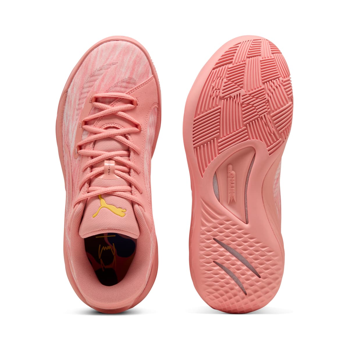 PUMA All-Pro NITROâ¢ Dress Code uniseks basketbalschoenen, Roze, Maat 40,5 thumbnail 5