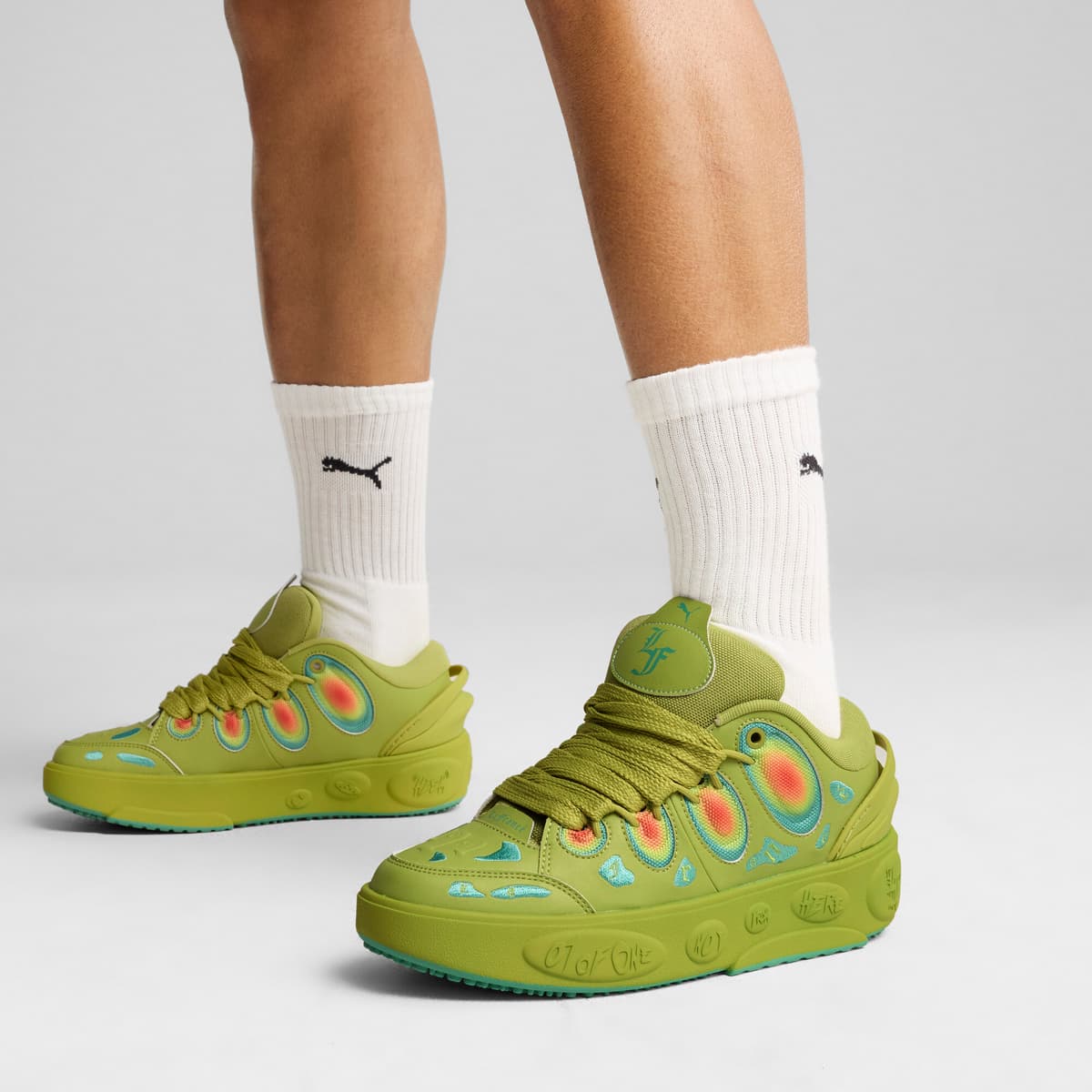 PUMA HOOPS x LAFRANCÃ Heatmap uniseks sneakers, Maat 44 thumbnail 8