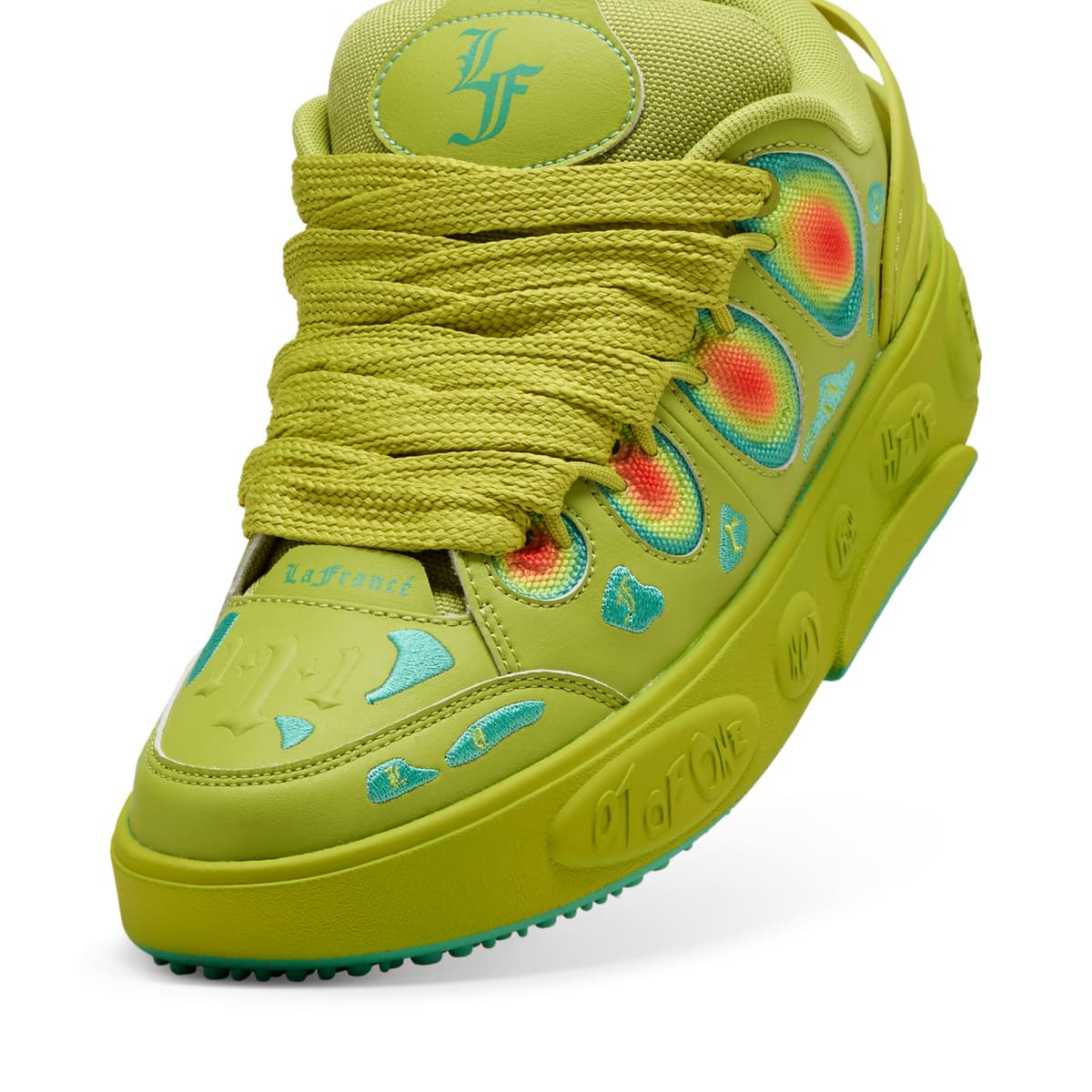 PUMA HOOPS x LAFRANCÃ Heatmap uniseks sneakers, Maat 44 thumbnail 2