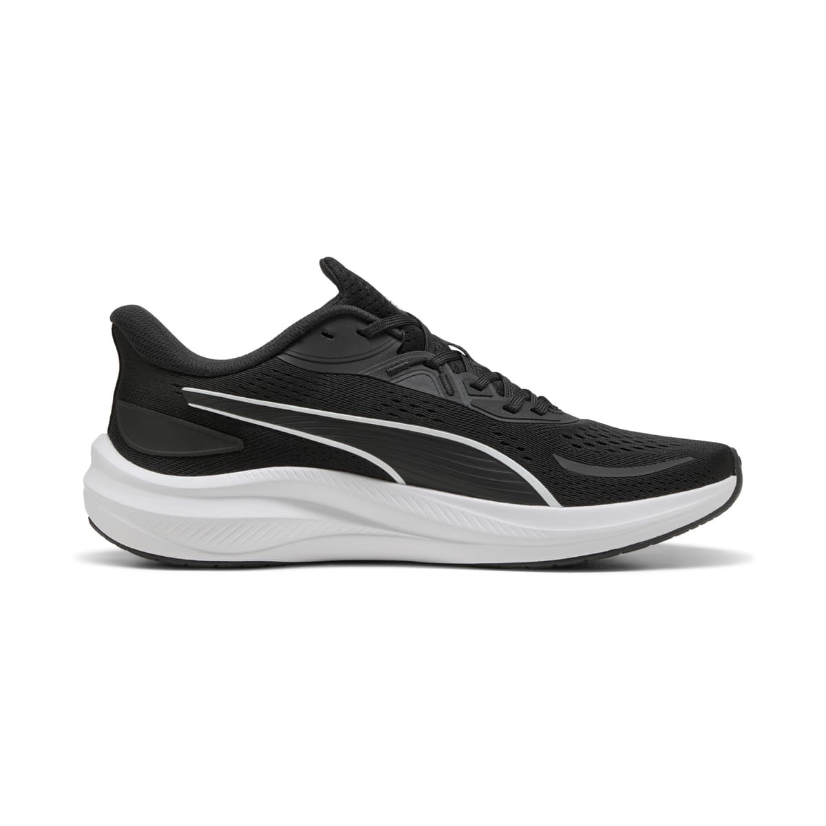 PUMA Skyrocket Lite 2 uniseks hardloopschoenen, Zwart/Wit/Zilver, Maat 47 thumbnail 3
