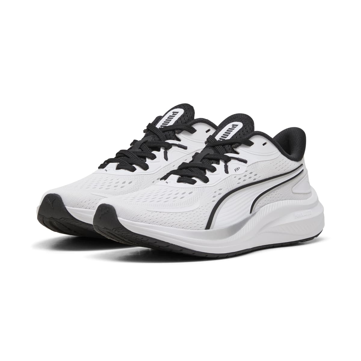 PUMA Skyrocket Lite 2 uniseks hardloopschoenen, Zwart/Wit/Zilver, Maat 41 thumbnail 6