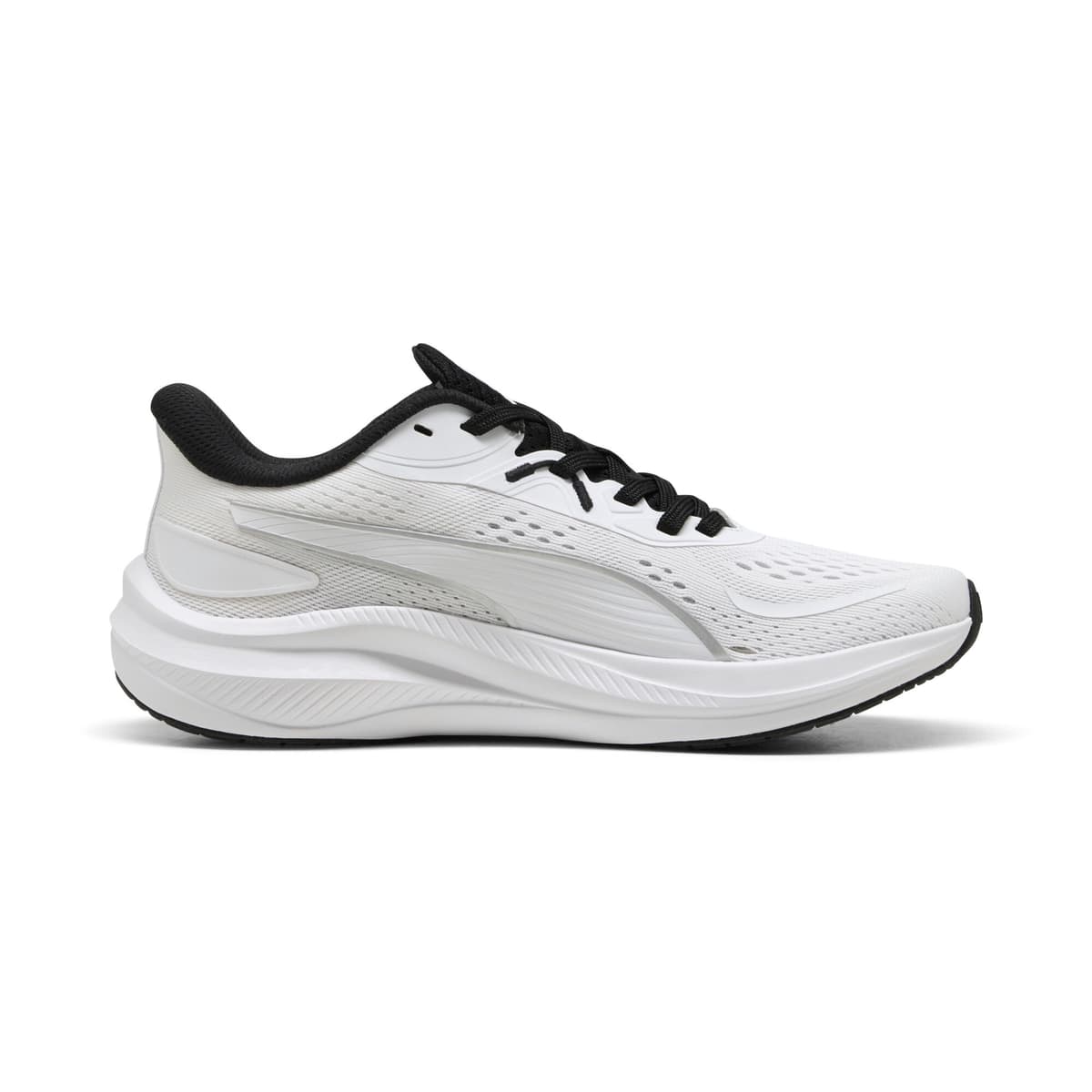 PUMA Skyrocket Lite 2 uniseks hardloopschoenen, Zwart/Wit/Zilver, Maat 41 thumbnail 3
