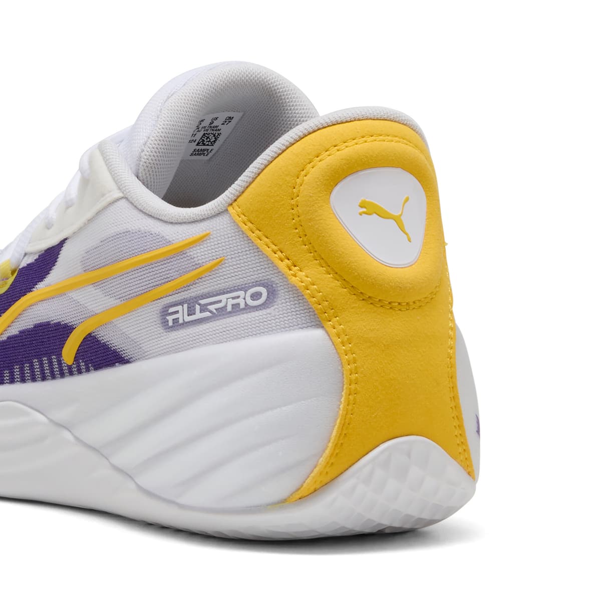 PUMA All-Pro NITROâ¢ LA unisex basketbalschoenen, Geel, Maat 46 thumbnail 5