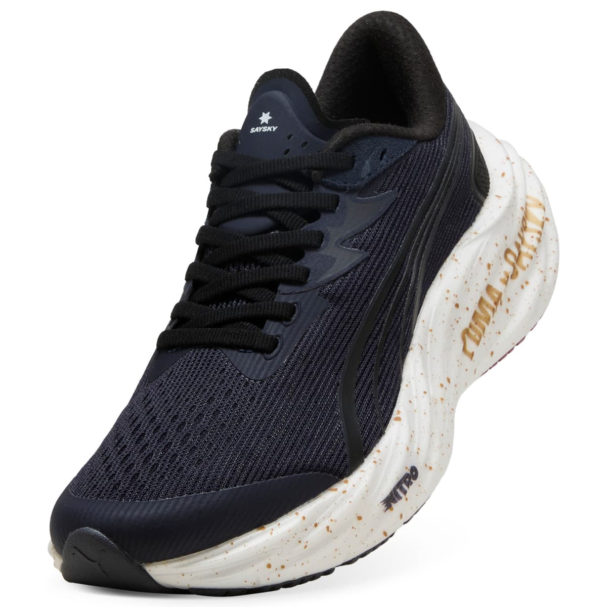 PUMA x SAYSKY Velocity 4 hardloopschoenen voor Heren, Grijs/Rood, Maat 47 thumbnail 3