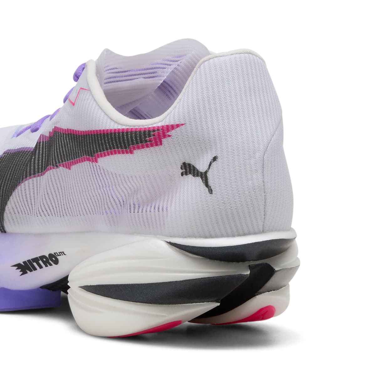 PUMA FAST-R3 DIGITOKYO hardloopschoenen voor Dames, Zwart/Wit, Maat 37,5 thumbnail 5