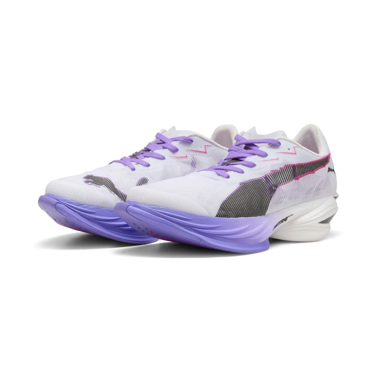 PUMA FAST-R3 DIGITOKYO hardloopschoenen voor Dames, Zwart/Wit, Maat 37,5 thumbnail 6