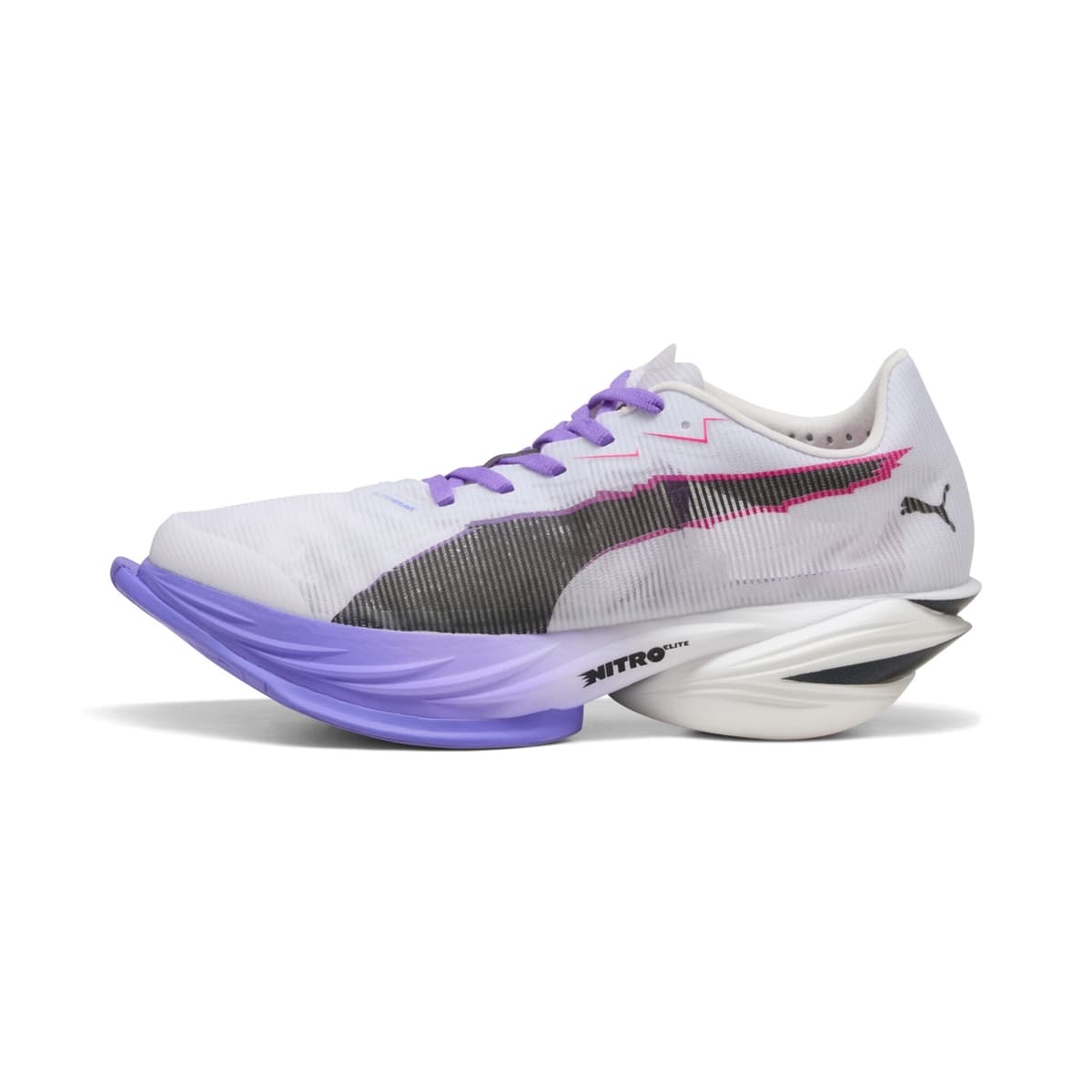 PUMA FAST-R3 DIGITOKYO hardloopschoenen voor Dames, Zwart/Wit, Maat 37,5