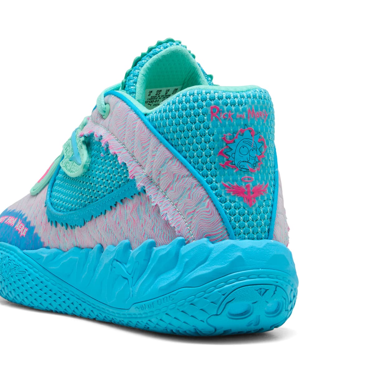 PUMA x RICK AND MORTY MB.05 basketbalschoenen uniseks, Oranje, Maat 51 thumbnail 6