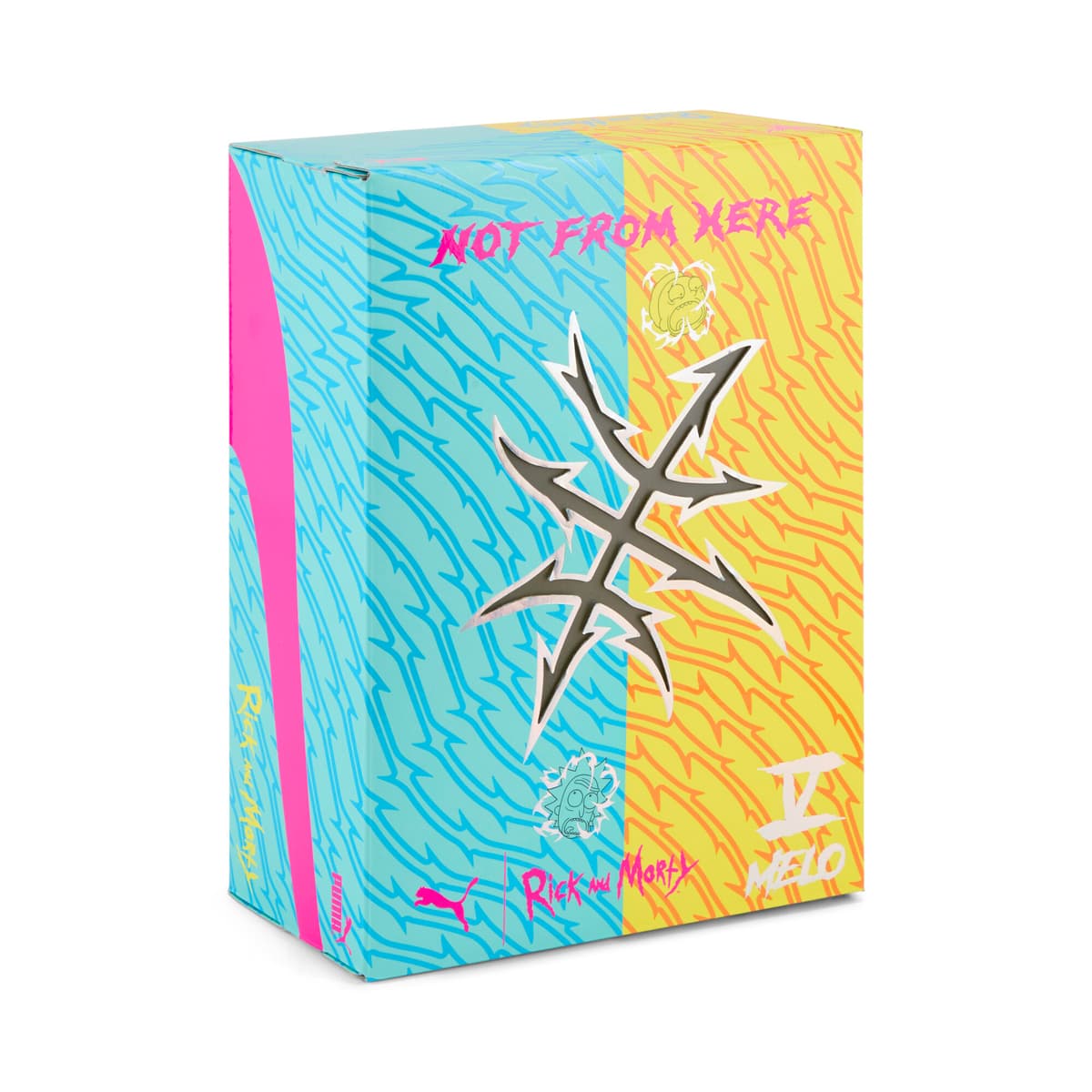 PUMA x RICK AND MORTY MB.05 basketbalschoenen uniseks, Oranje, Maat 51 thumbnail 2