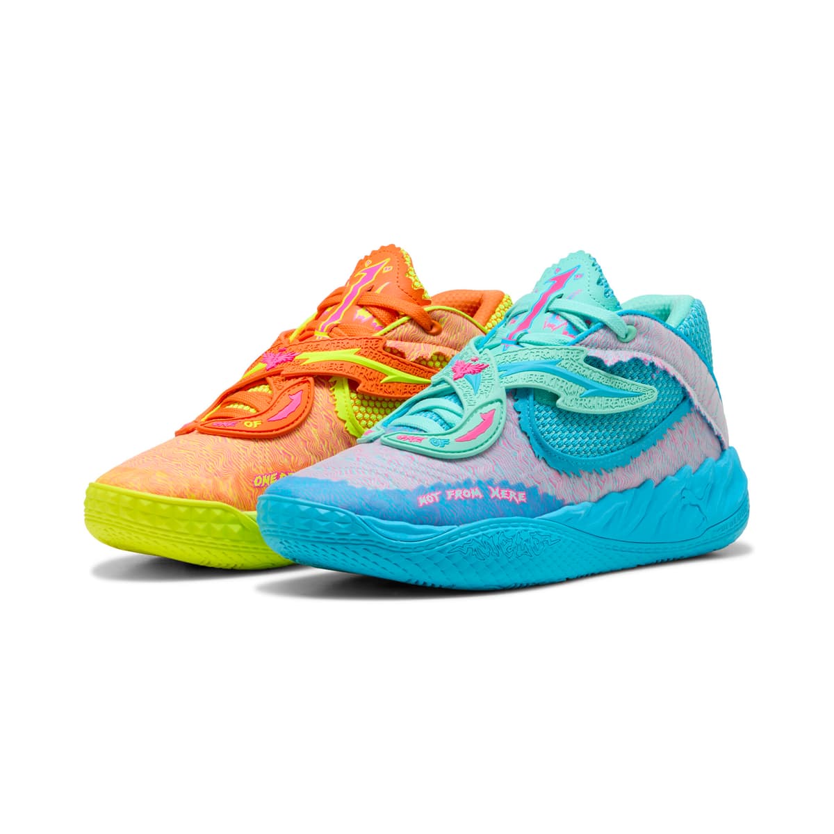 PUMA x RICK AND MORTY MB.05 basketbalschoenen uniseks, Oranje, Maat 51 thumbnail 7