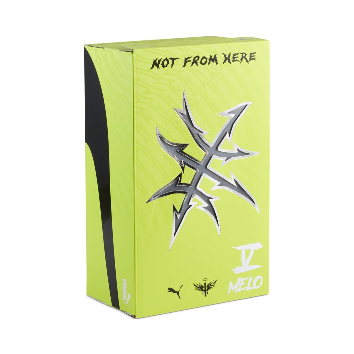 PUMA MB.05 Voltage basketbalschoenen Uniseks, Zwart/Geel, Maat 38,5 thumbnail 2