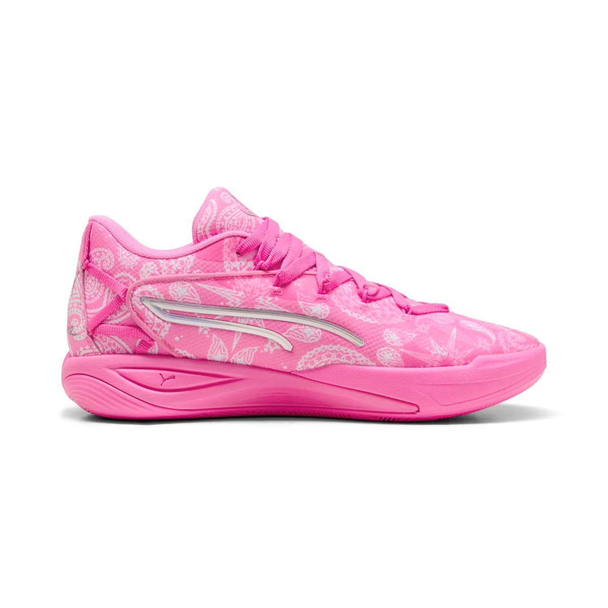 PUMA Stewie 4 ST4RZ basketbalschoenen voor Dames, Roze/Wit, Maat 37,5 thumbnail 3