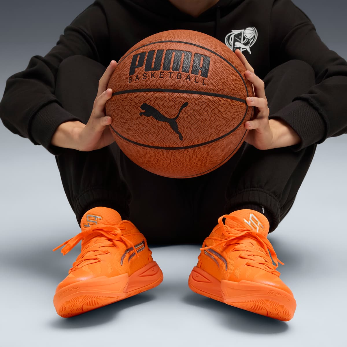 PUMA Stewie 4 Flawless basketbalschoenen voor Dames, Oranje, Maat 37,5 thumbnail 9