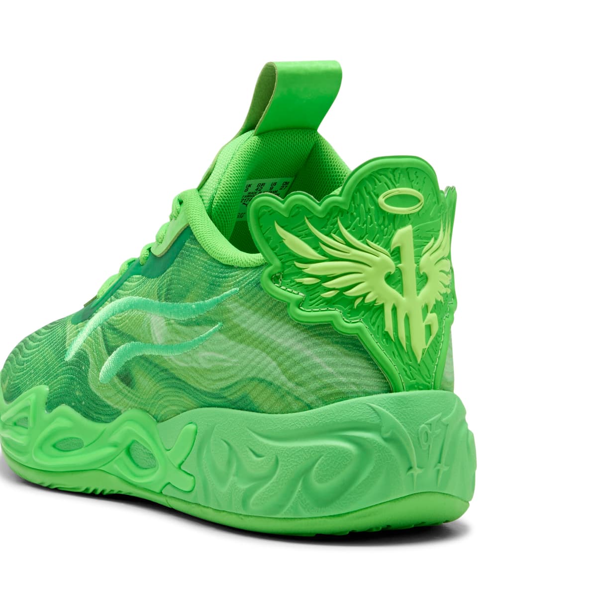 PUMA MB.04 Lo Team uniseks basketbalschoenen, Groen, Maat 40 thumbnail 6