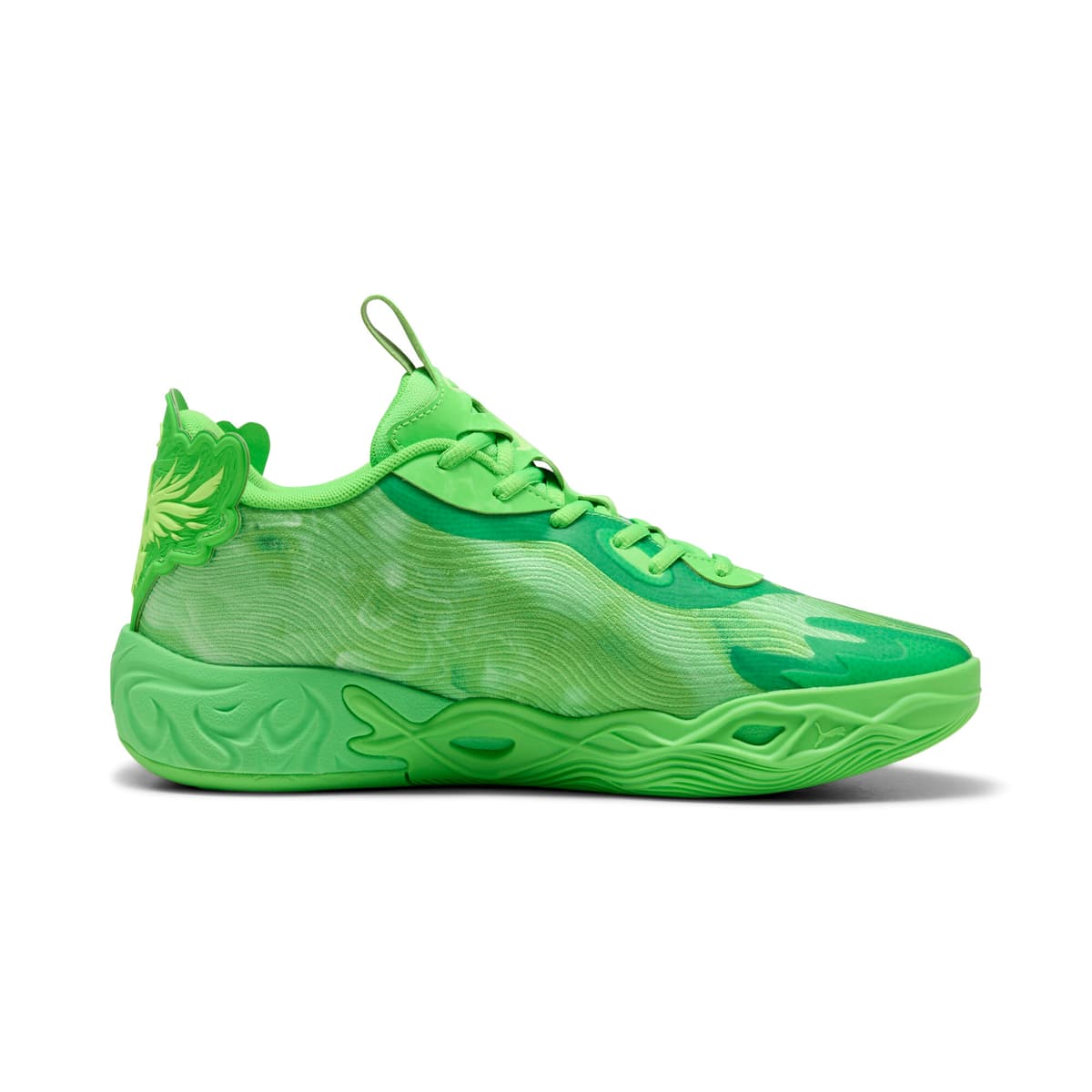 PUMA MB.04 Lo Team uniseks basketbalschoenen, Groen, Maat 40 thumbnail 4