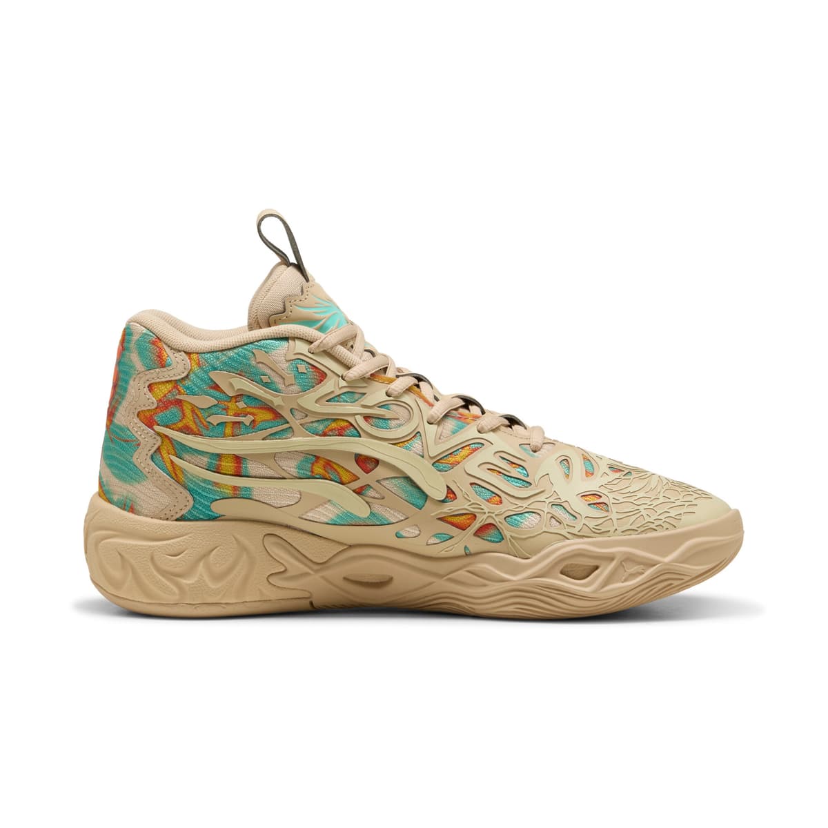 PUMA MB.04 Flare uniseks basketbalschoenen, Oranje, Maat 53,5 thumbnail 4