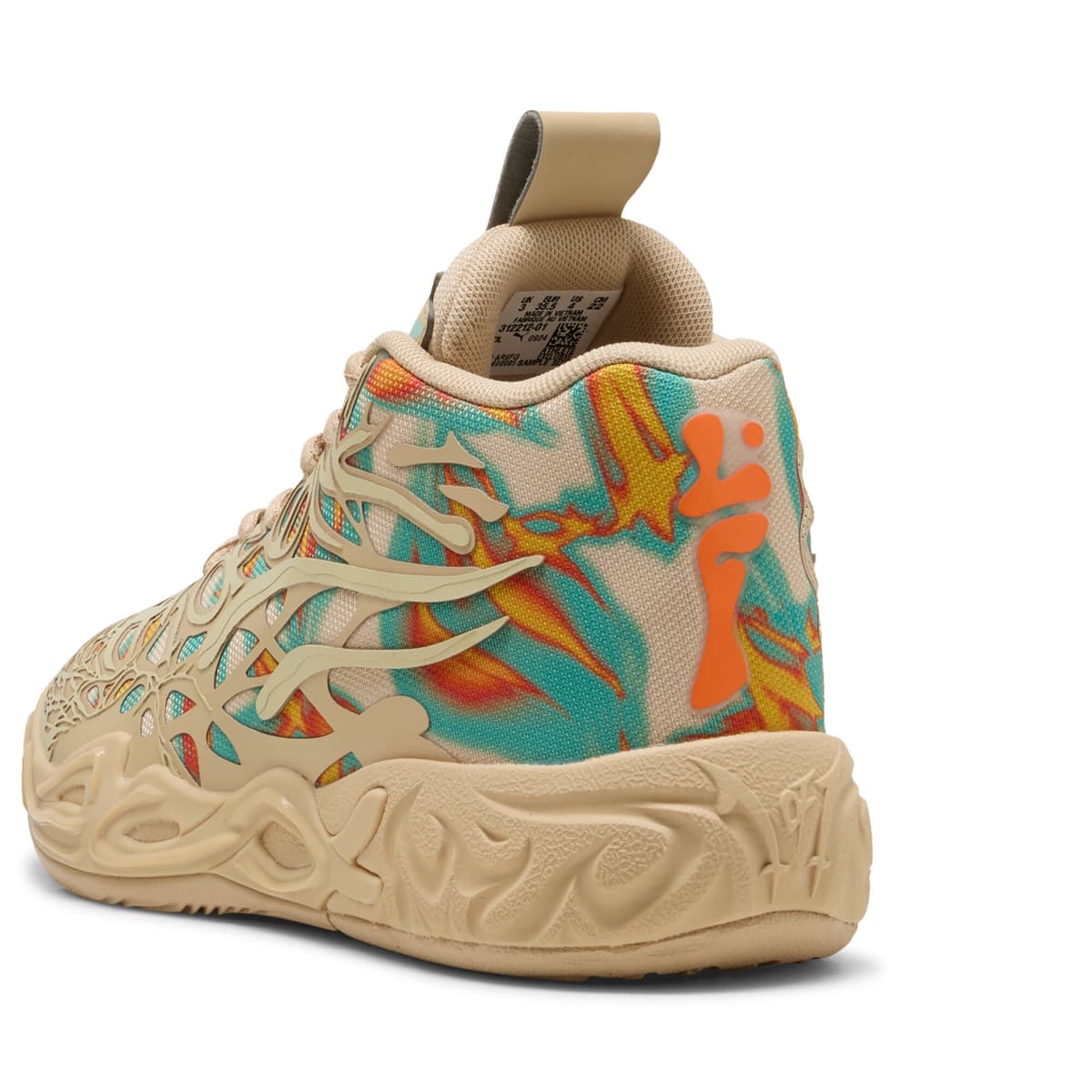 PUMA MB.04 Flare basketbalschoenen, Oranje, Maat 36 thumbnail 6