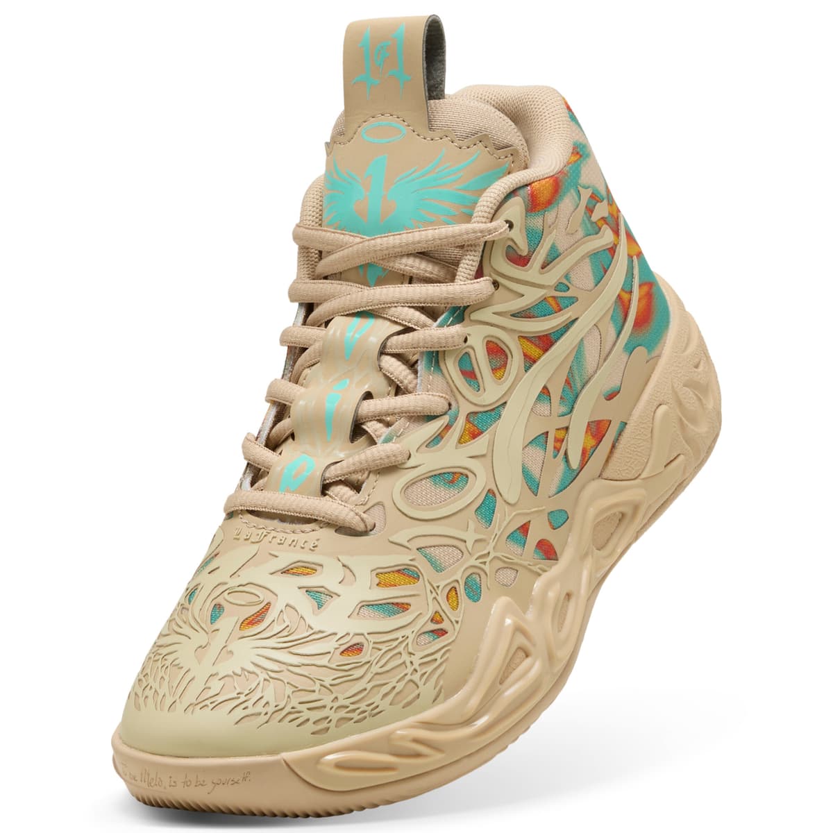 PUMA MB.04 Flare basketbalschoenen, Oranje, Maat 36 thumbnail 3