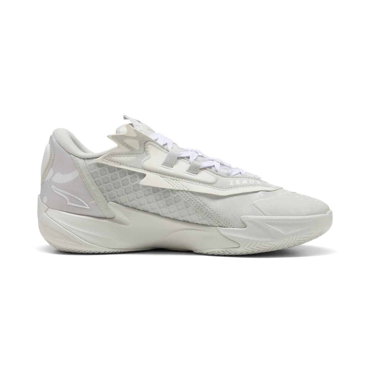 PUMA Scoot Zeros II uniseks basketbalschoenen, Grijs/Wit, Maat 42,5 thumbnail 4