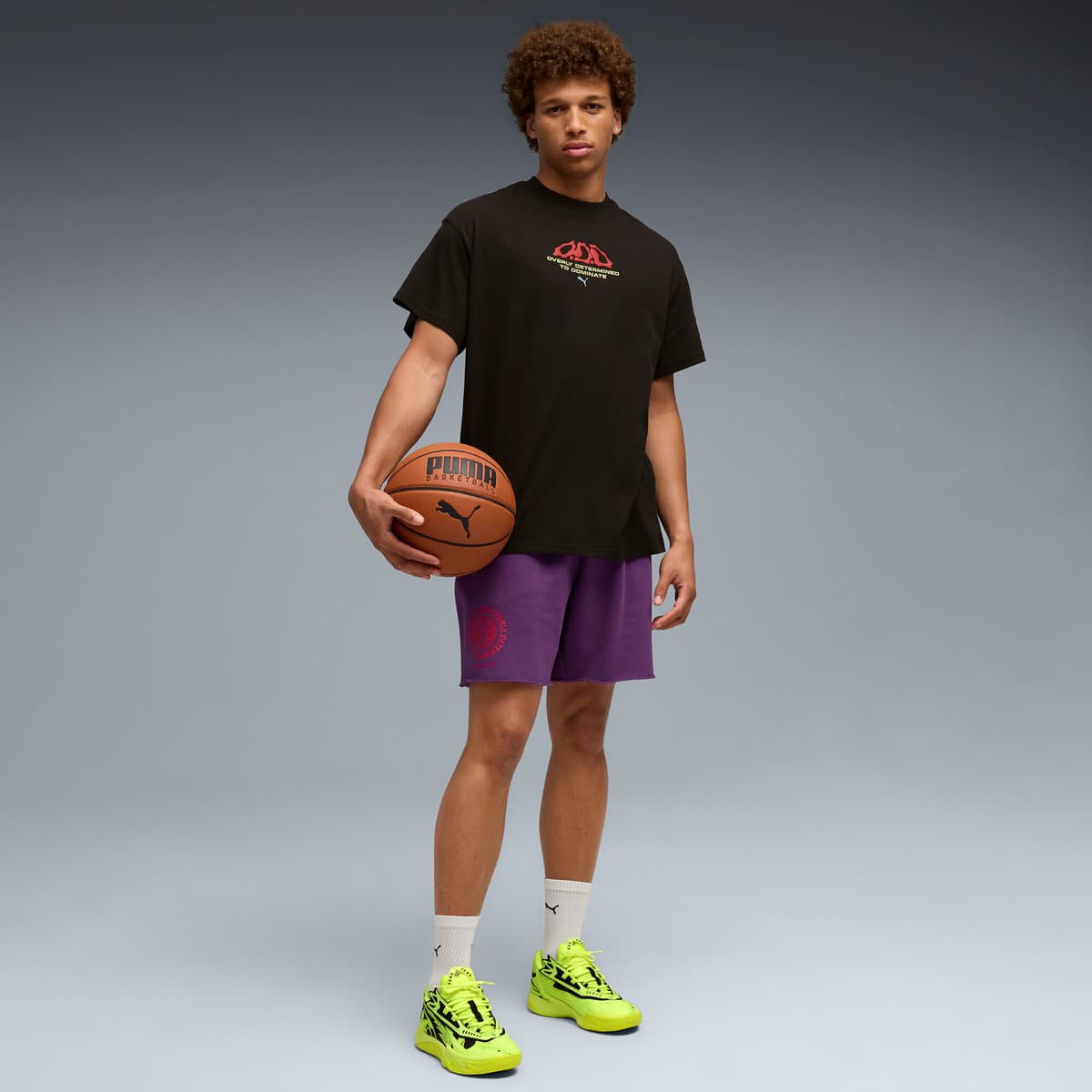 PUMA Scoot Zeros II uniseks basketbalschoenen, Zwart/Geel, Maat 45 thumbnail 8