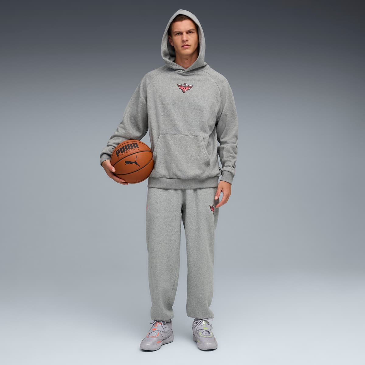 PUMA MB.05 Metallic uniseks basketbalschoenen, Rood/Geel/Zilver, Maat 43 thumbnail 8