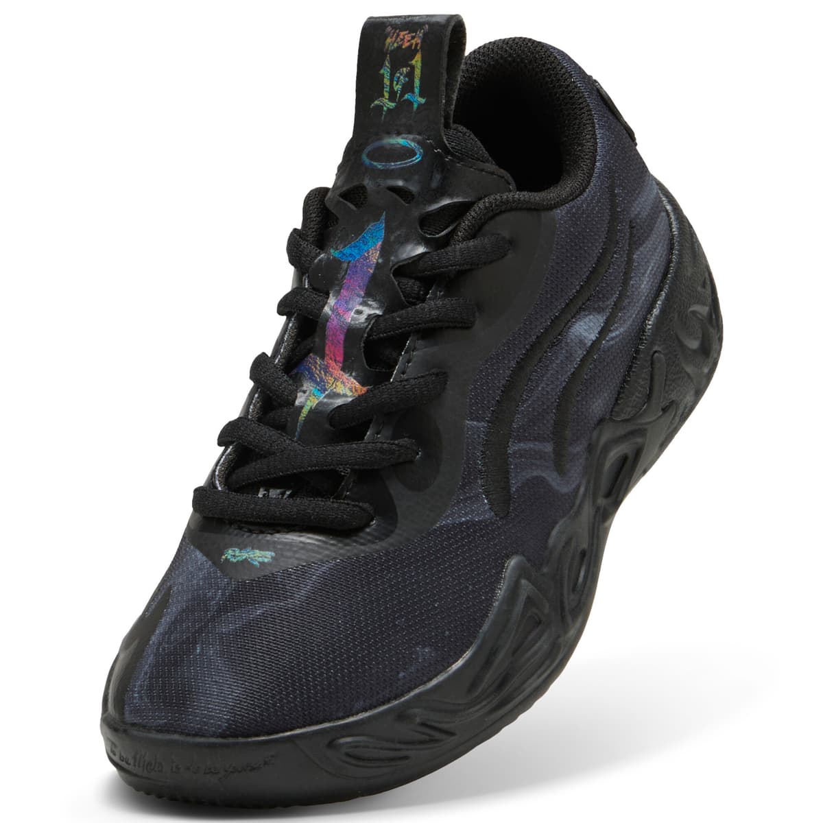 PUMA MB.04 Lo Team Pack basketbalschoenen, Zwart, Maat 28 thumbnail 3