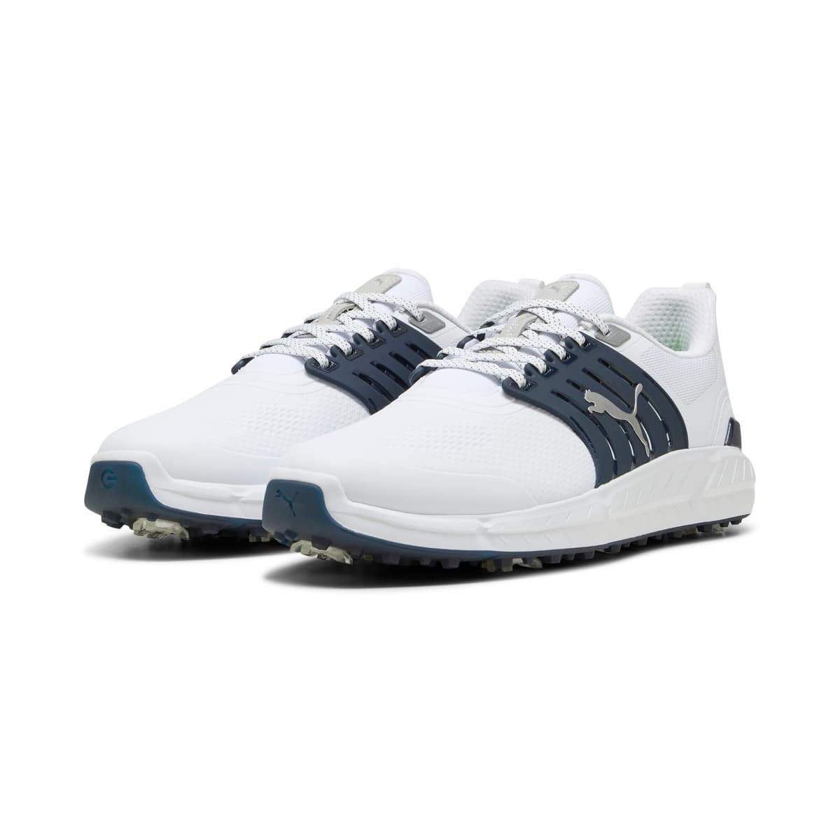 PUMA Ignite Elevate 2 Tour golfschoenen voor Heren, Blauw/Wit/Zilver, Maat 42,5 thumbnail 6