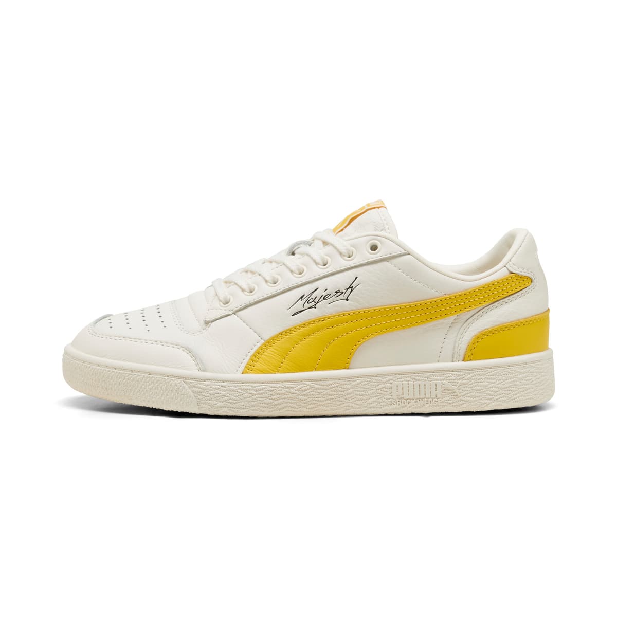 PUMA Majesty uniseks sneakers, Geel/Wit, Maat 45