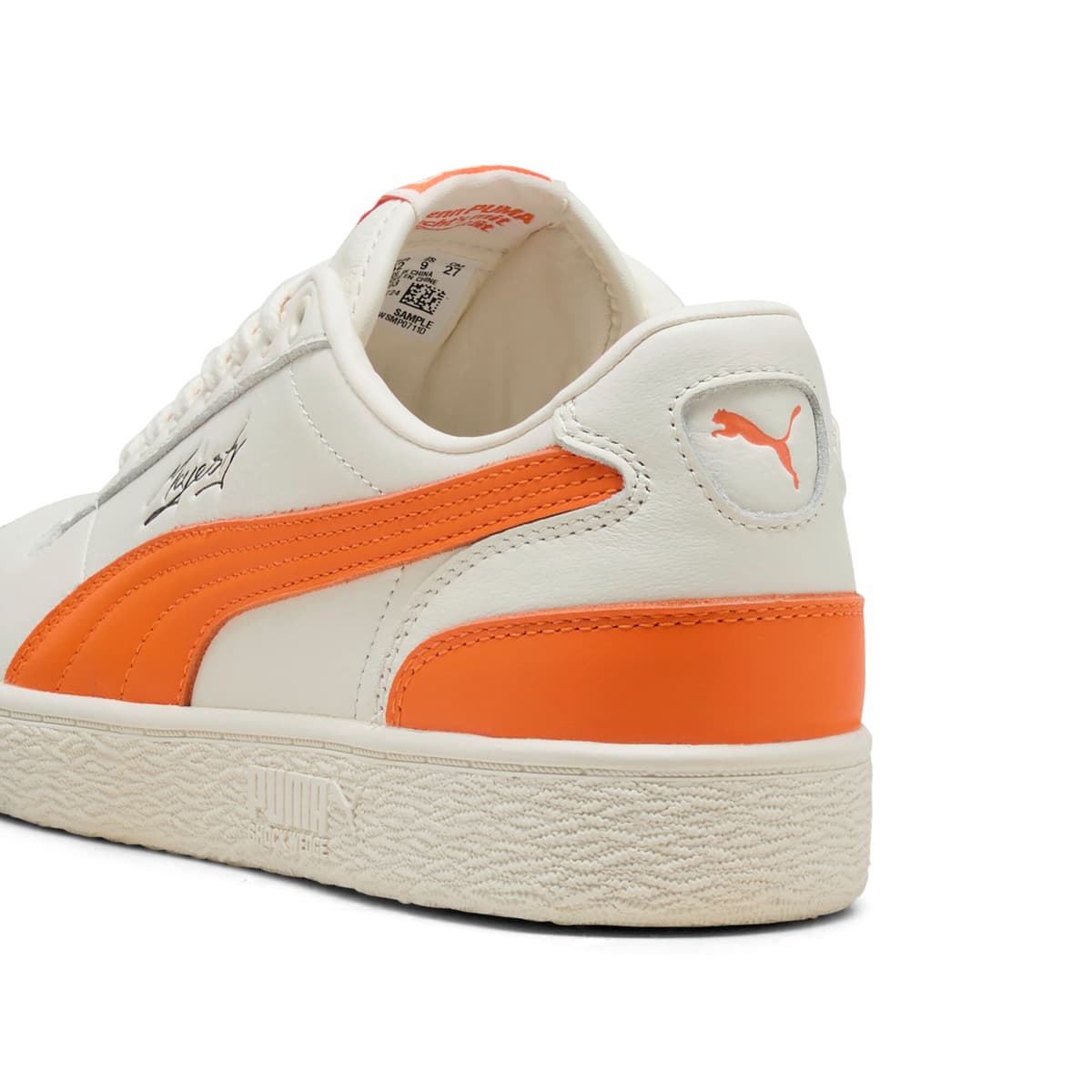 PUMA Majesty uniseks sneakers, Wit/Oranje, Maat 44 thumbnail 5