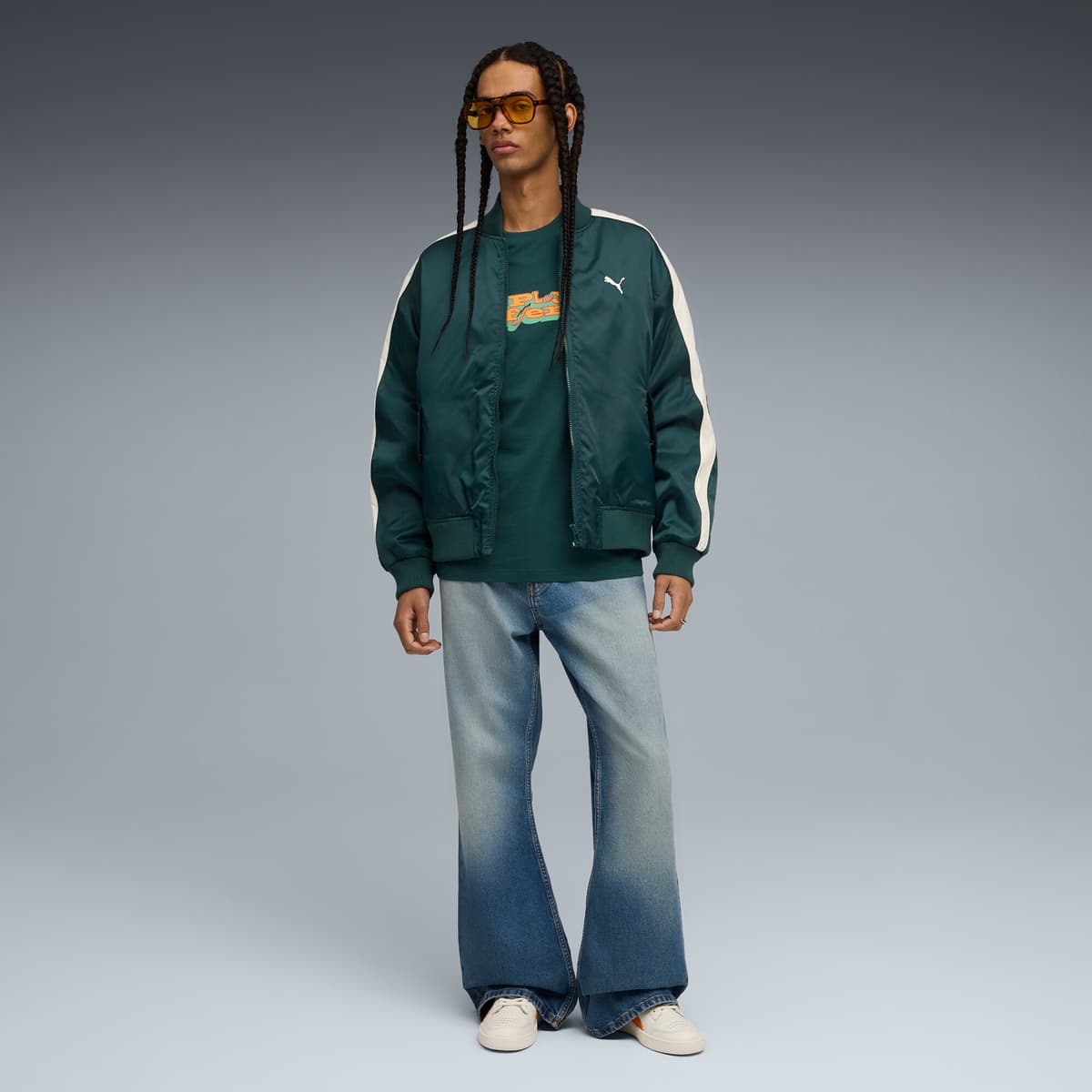 PUMA Majesty uniseks sneakers, Wit/Oranje, Maat 44 thumbnail 7