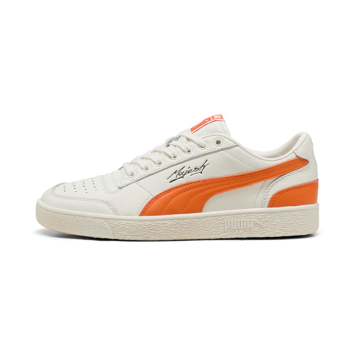 PUMA Majesty uniseks sneakers, Wit/Oranje, Maat 44