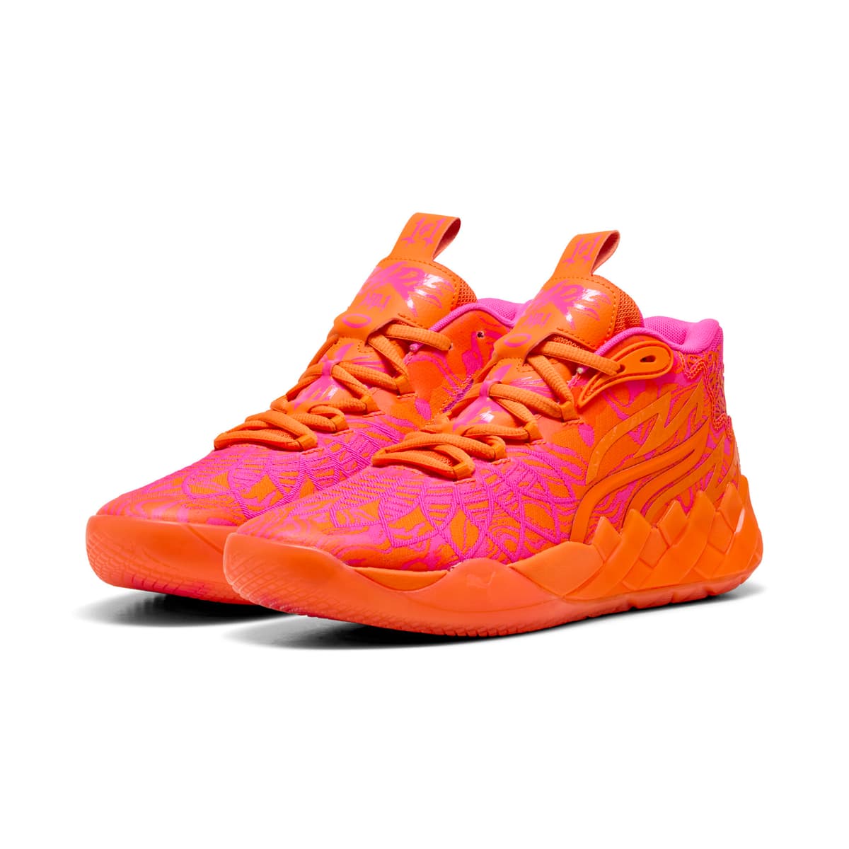 PUMA MB.01234 Mash-Up uniseks basketbalschoenen, Oranje, Maat 38 thumbnail 7