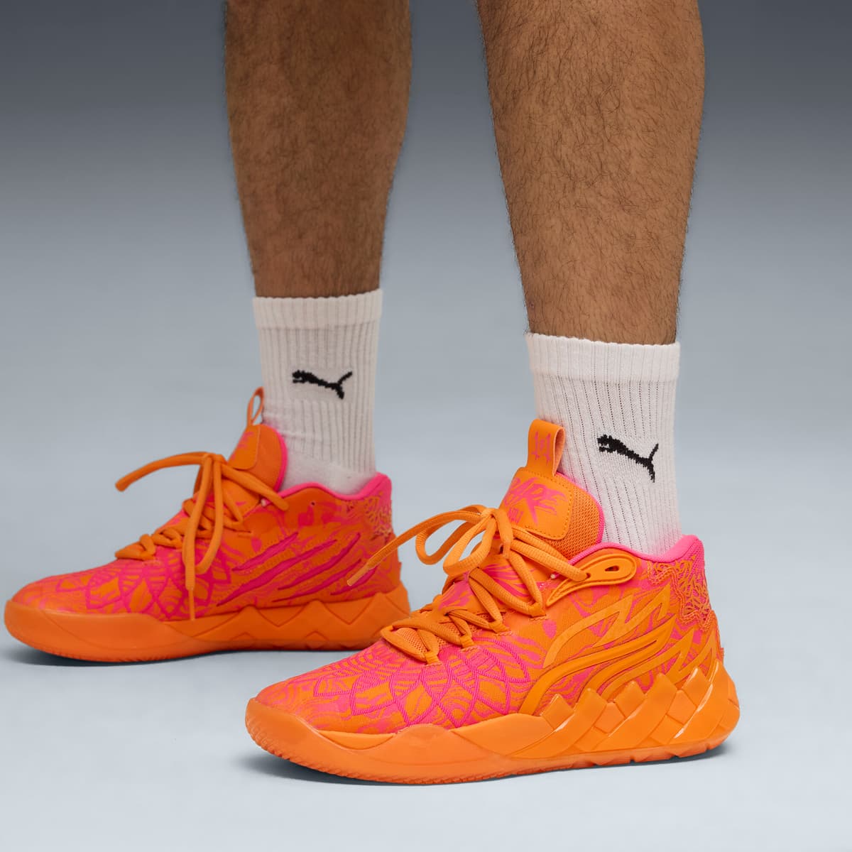 PUMA MB.01234 Mash-Up uniseks basketbalschoenen, Oranje, Maat 38 thumbnail 9