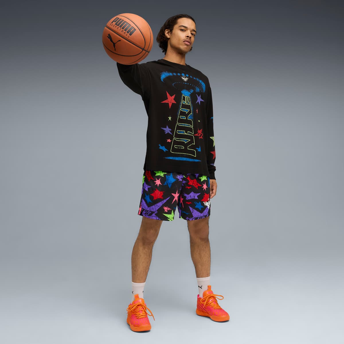 PUMA MB.01234 Mash-Up uniseks basketbalschoenen, Oranje, Maat 38 thumbnail 8