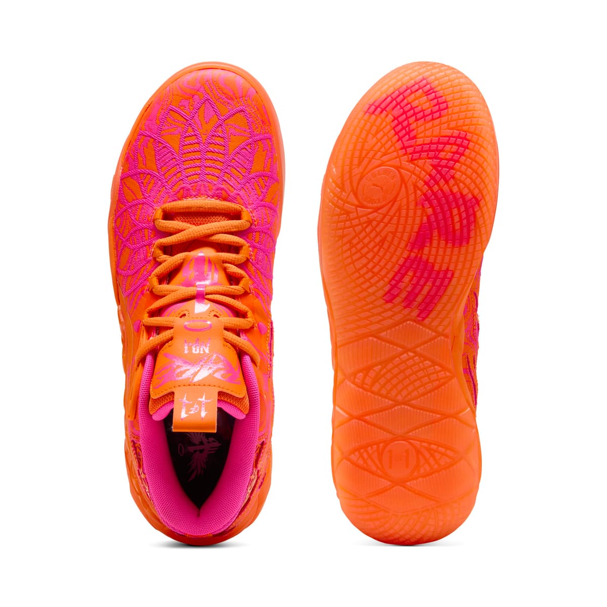 PUMA MB.01234 Mash-Up uniseks basketbalschoenen, Oranje, Maat 38 thumbnail 5