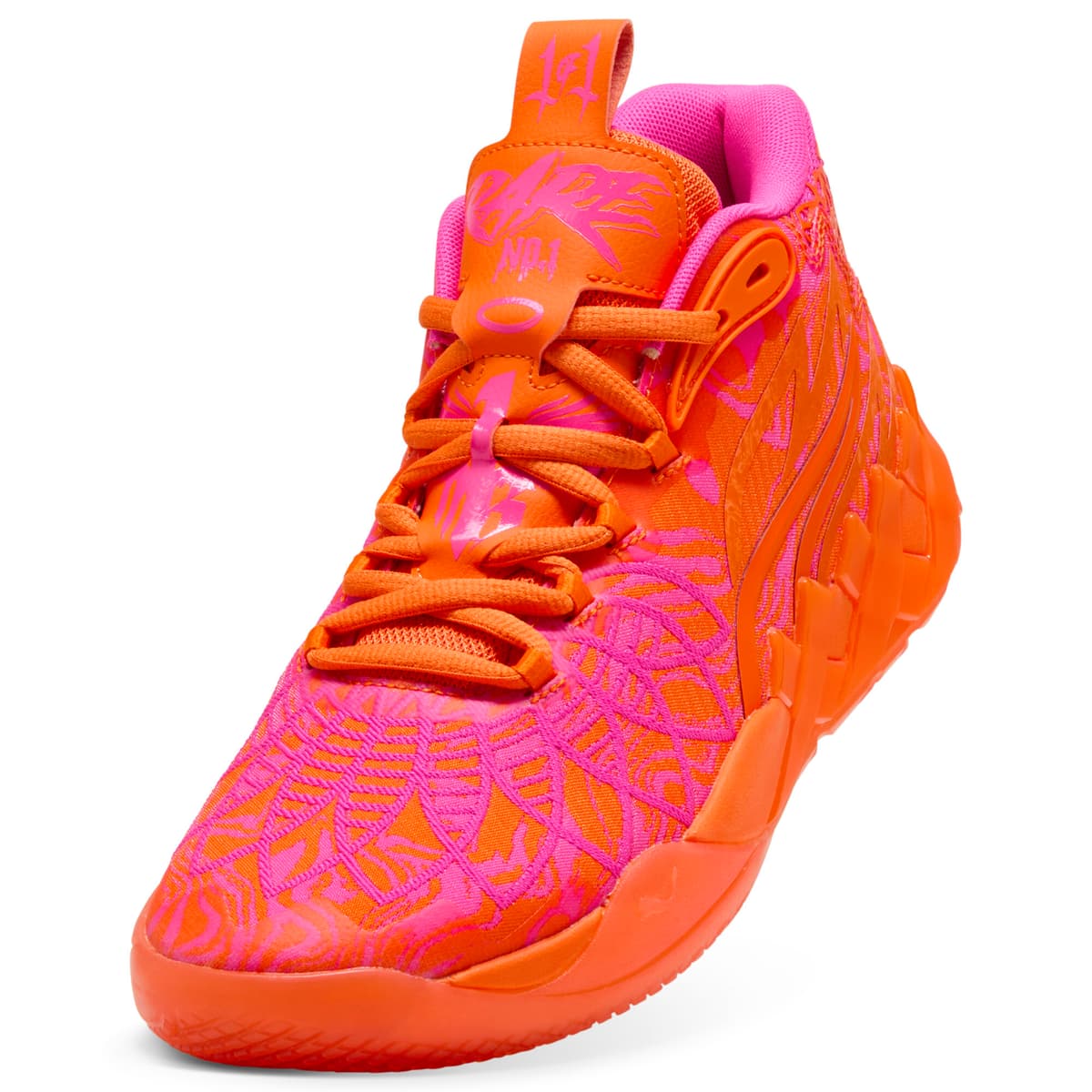 PUMA MB.01234 Mash-Up uniseks basketbalschoenen, Oranje, Maat 38 thumbnail 3