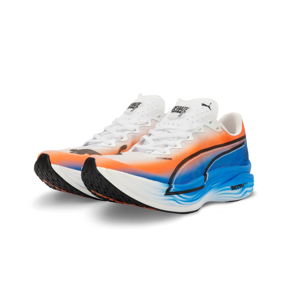 PUMA Deviate NITROâ¢ Elite 3 Ekiden hardloopschoenen voor Heren, Zwart/Wit, Maat 47 thumbnail 6