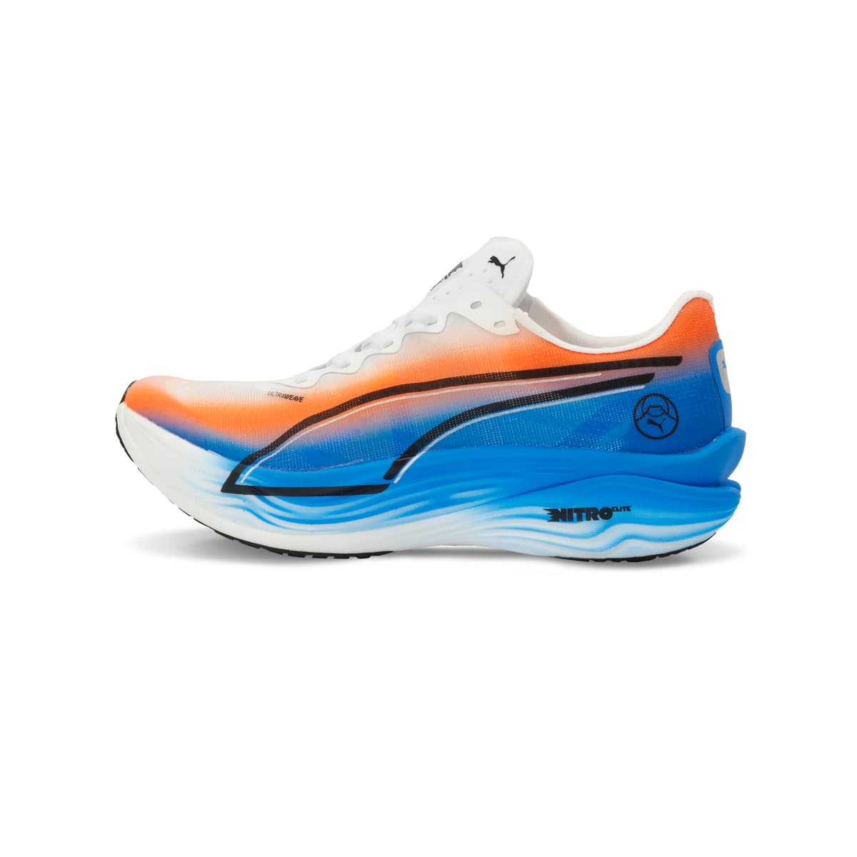 PUMA Deviate NITROâ¢ Elite 3 Ekiden hardloopschoenen voor Heren, Zwart/Wit, Maat 47