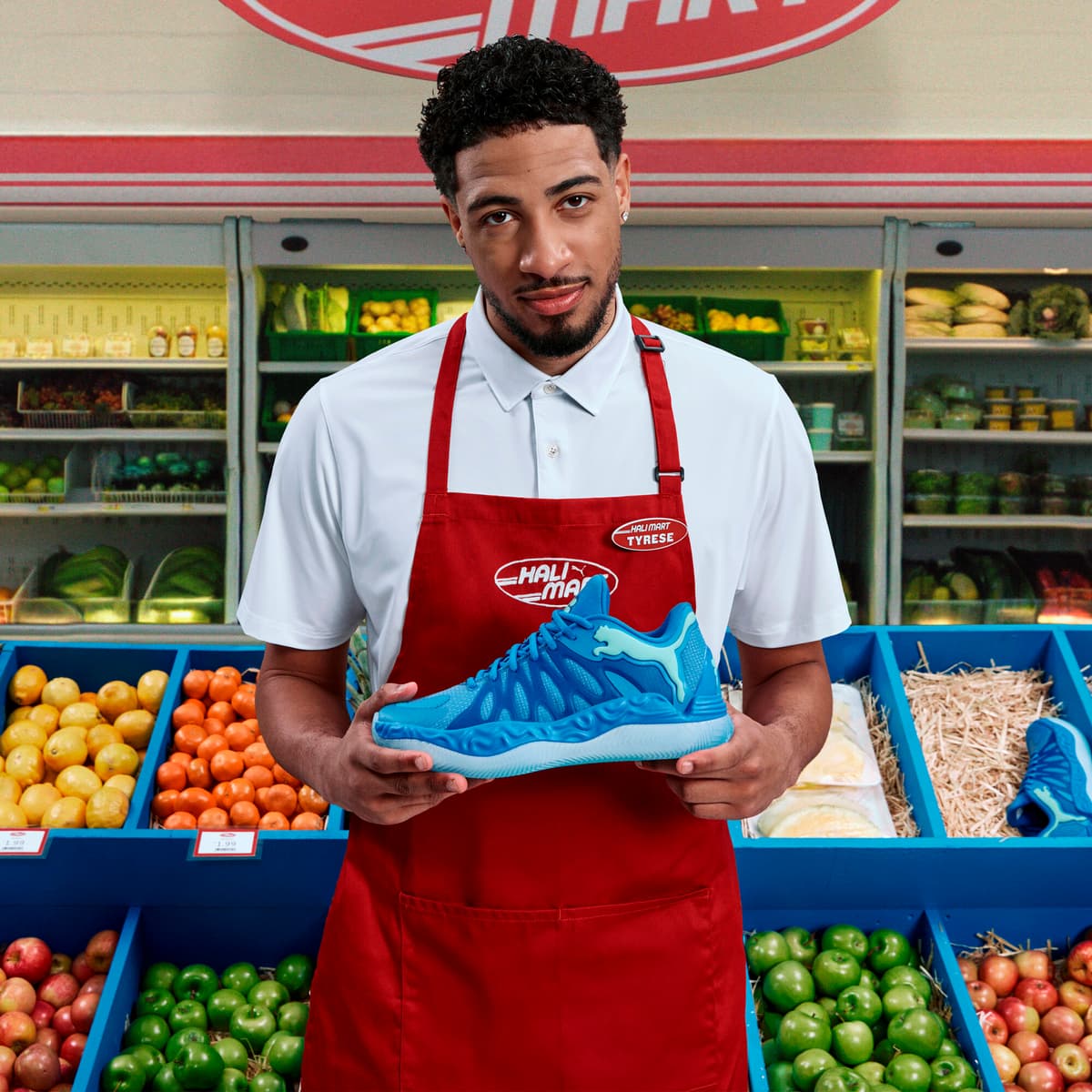 PUMA City uniseks basketbalschoenen, Blauw, Maat 52 thumbnail 6