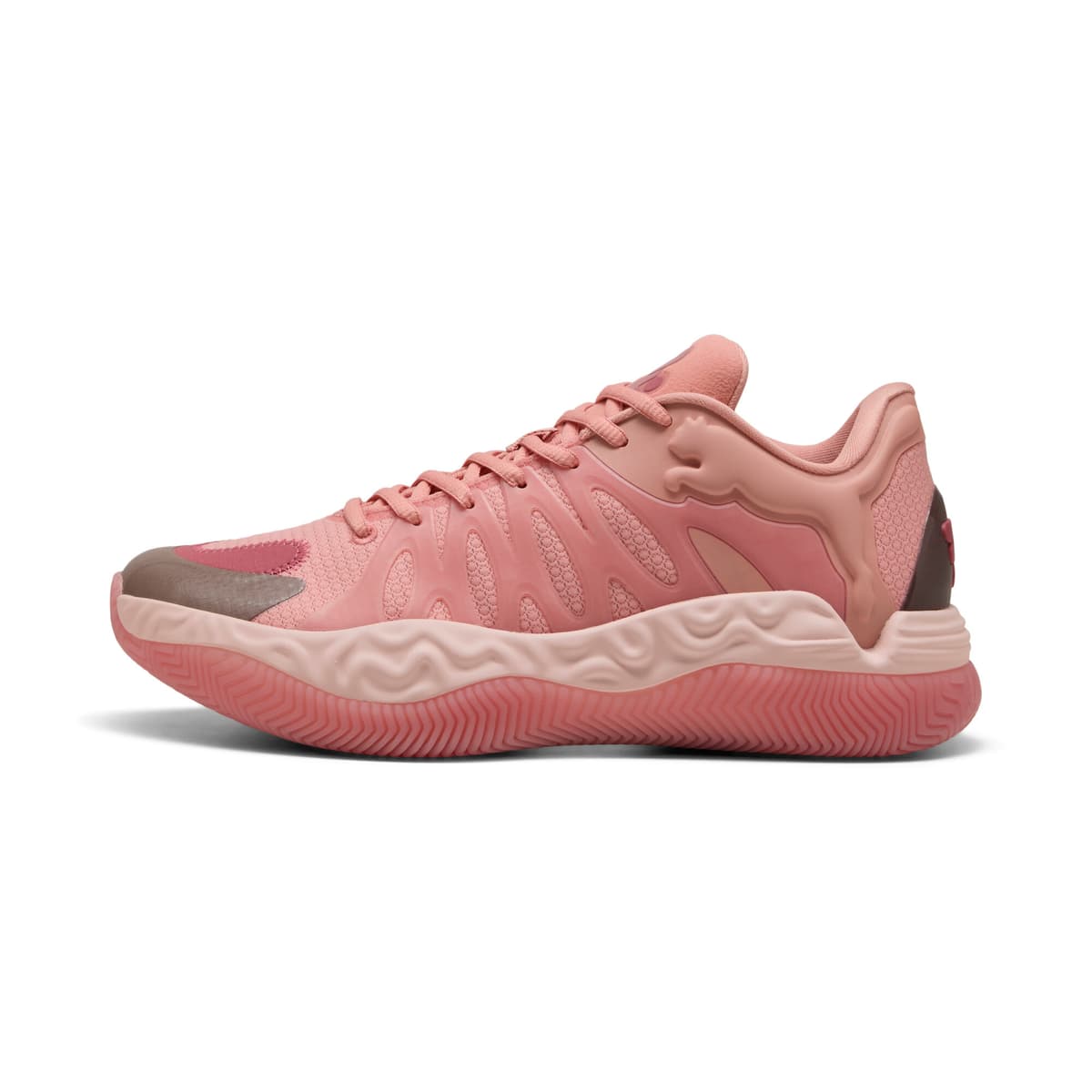 PUMA City uniseks basketbalschoenen, Roze, Maat 40,5