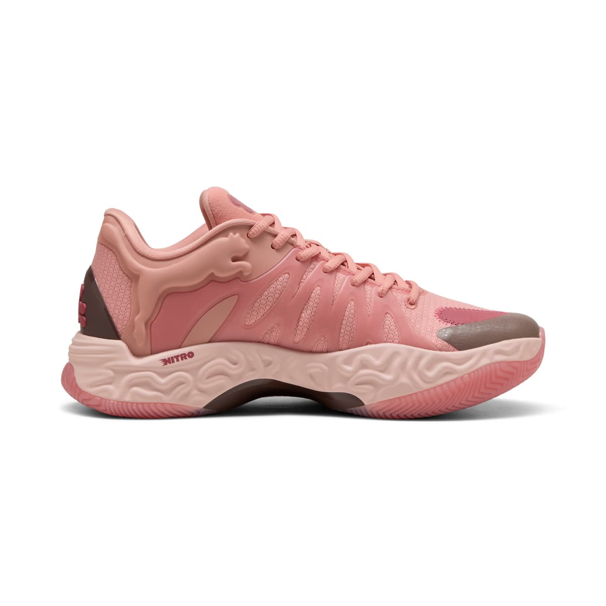 PUMA City uniseks basketbalschoenen, Roze, Maat 40,5 thumbnail 5