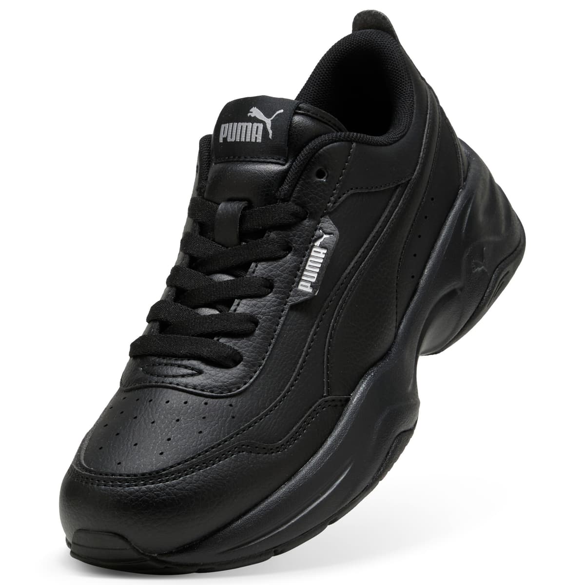 PUMA Cilia Mode sportschoenen voor Dames, Zwart/Zilver, Maat 40,5 thumbnail 2