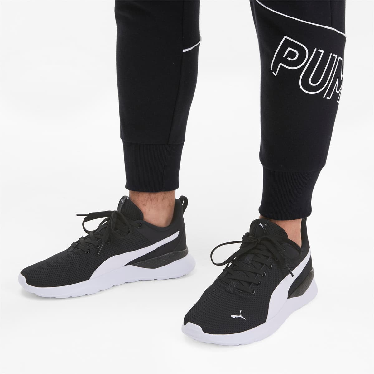 PUMA Anzarun Lite sportschoenen, Zwart/Wit, Maat 35,5 thumbnail 7