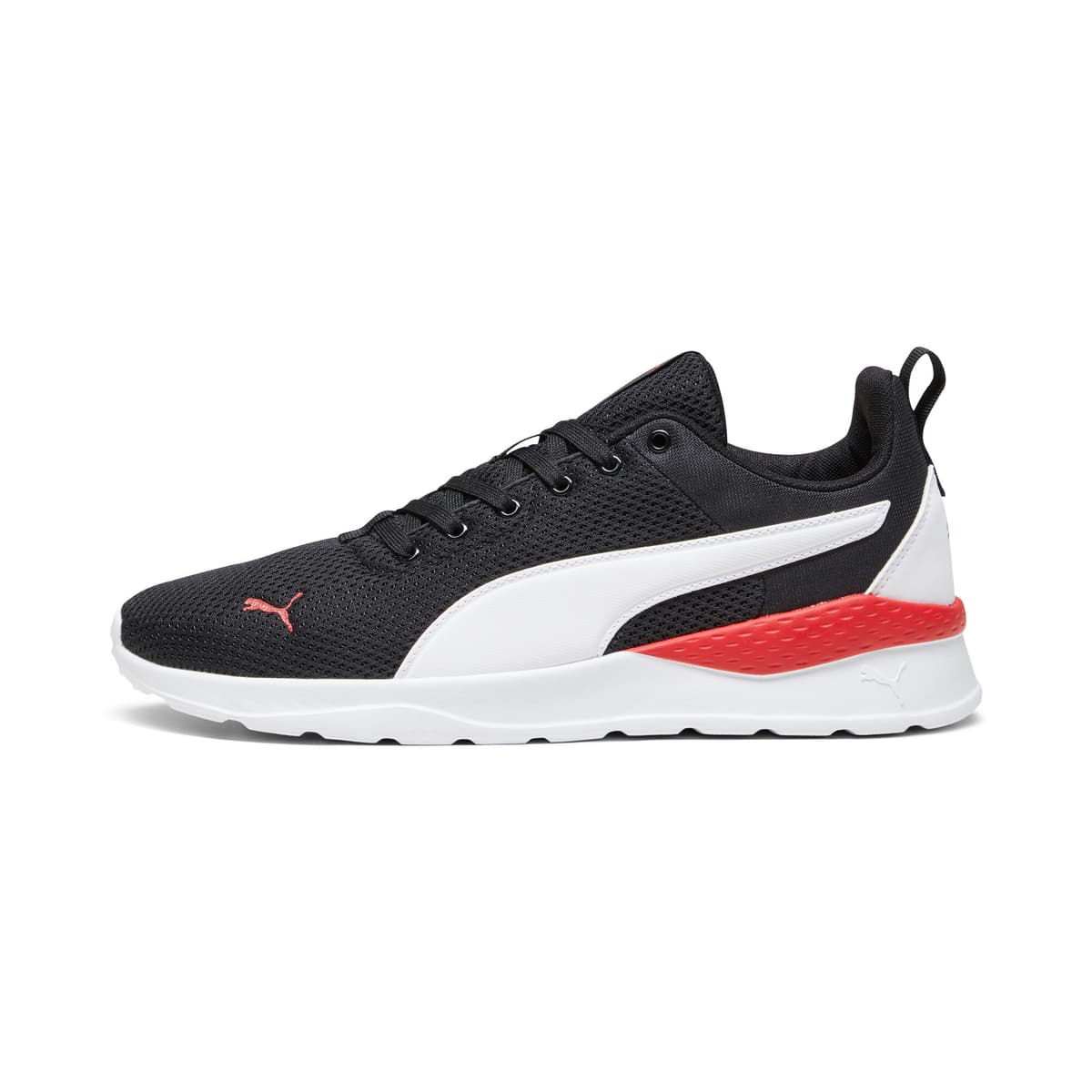 PUMA Anzarun Lite sportschoenen, Zwart/Rood/Wit, Maat 38,5